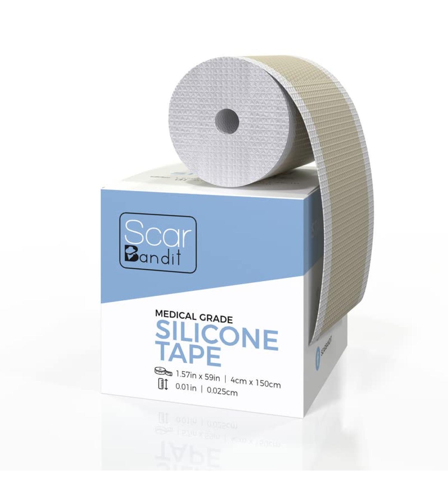 Scarbandit Silicone Scar Sheets - Scars Removal Treatment - Tummy Tuck & C-Section Recovery - 1.57x59 Inch (Pack of 1) - Buy Online on GoSupps.com