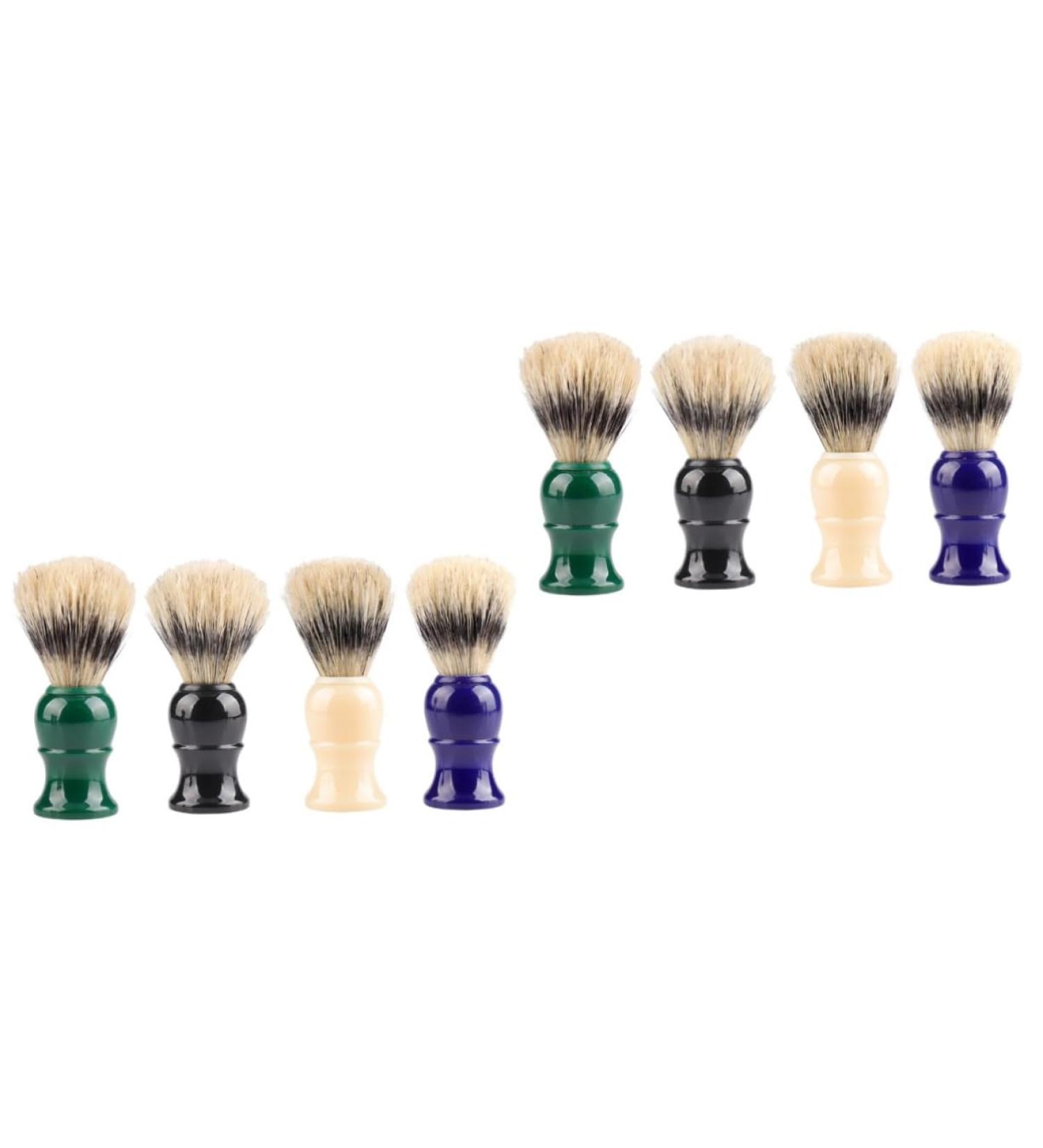FOMIYES 8pcs Foam Shaving Brush Set - Premium Bristle Hair Accessories for Men | Ideal for Smooth Shaving - Buy Online on GoSupps.com