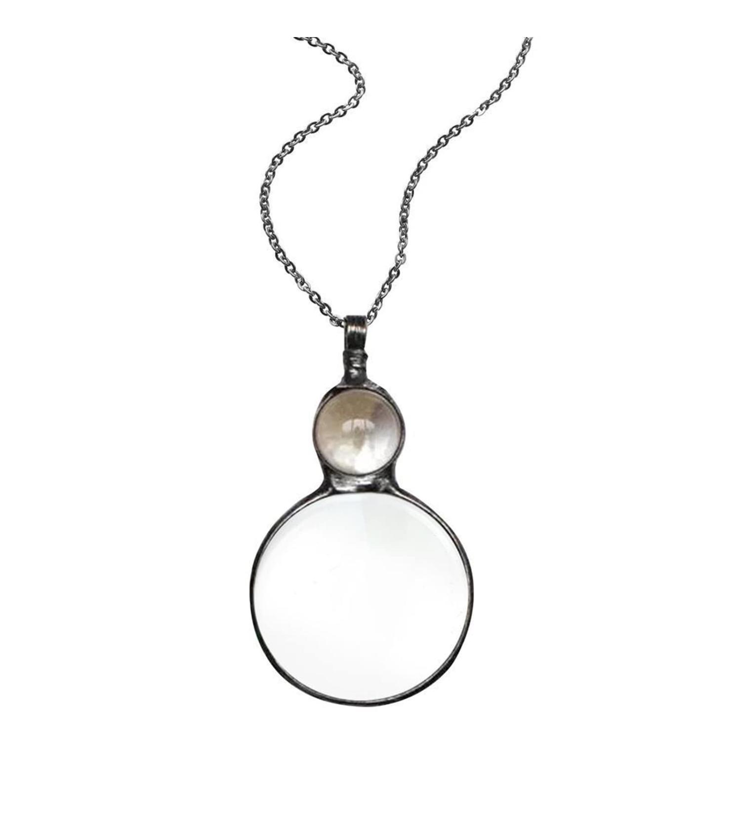 HuangJue Magnifying Glass | Loupe Pendant Necklace - 2022 Magnifying Glass Necklace Vintage 10X Magnifying Reading Magnifier Decorative White - Buy Online on GoSupps.com