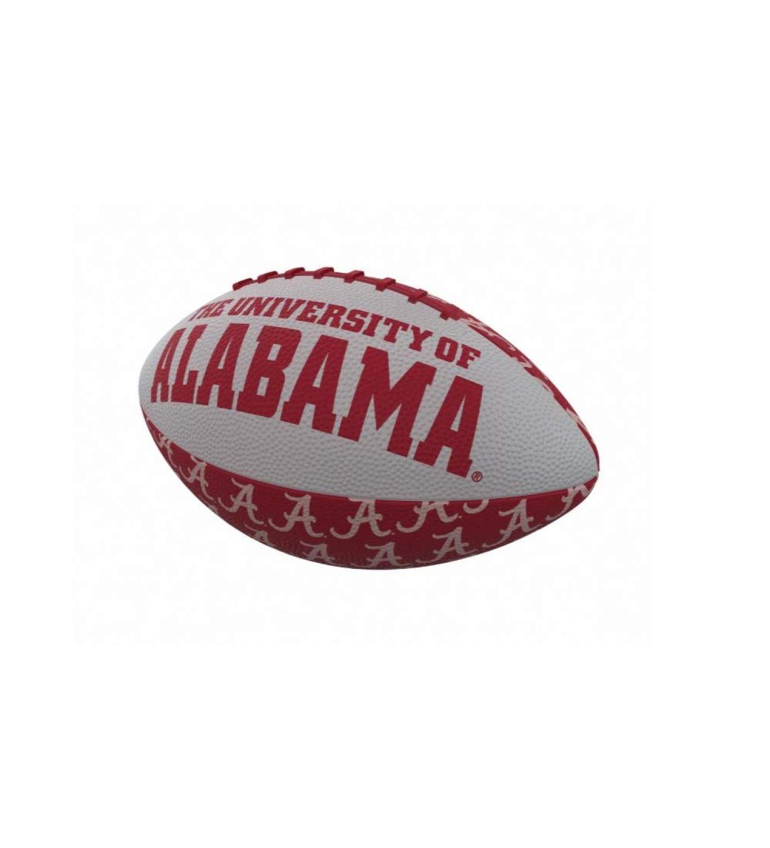 Logo Brands NCAA Mini Rubber Football - Alabama Crimson Tide Team Color - Buy Online on GoSupps.com