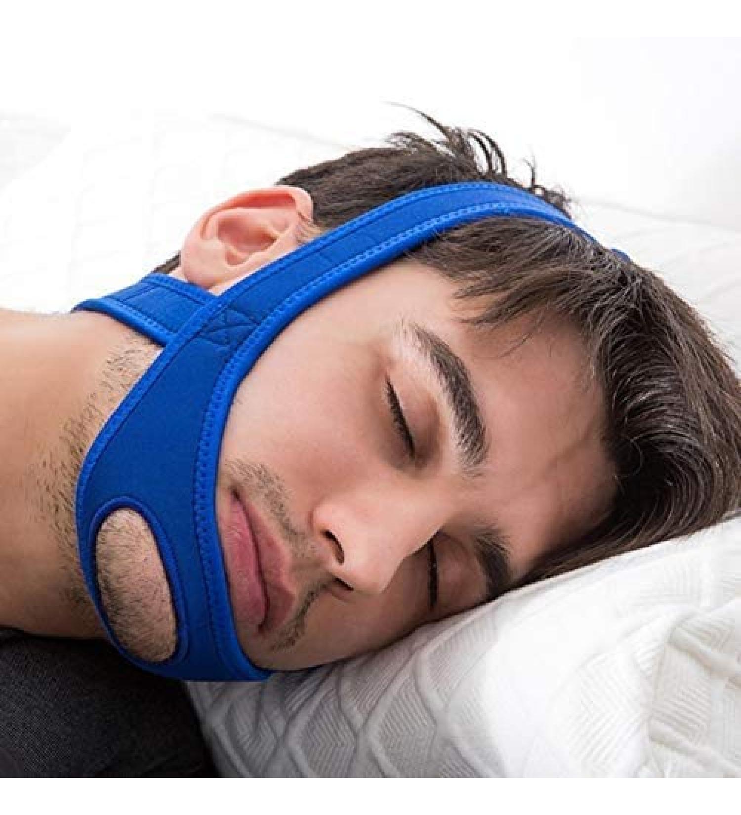 VANVENE Stop Snoring CPAP Chin Strap - Anti-Snore Solution, Adjustable Support Device (Blue) - Buy Online on GoSupps.com