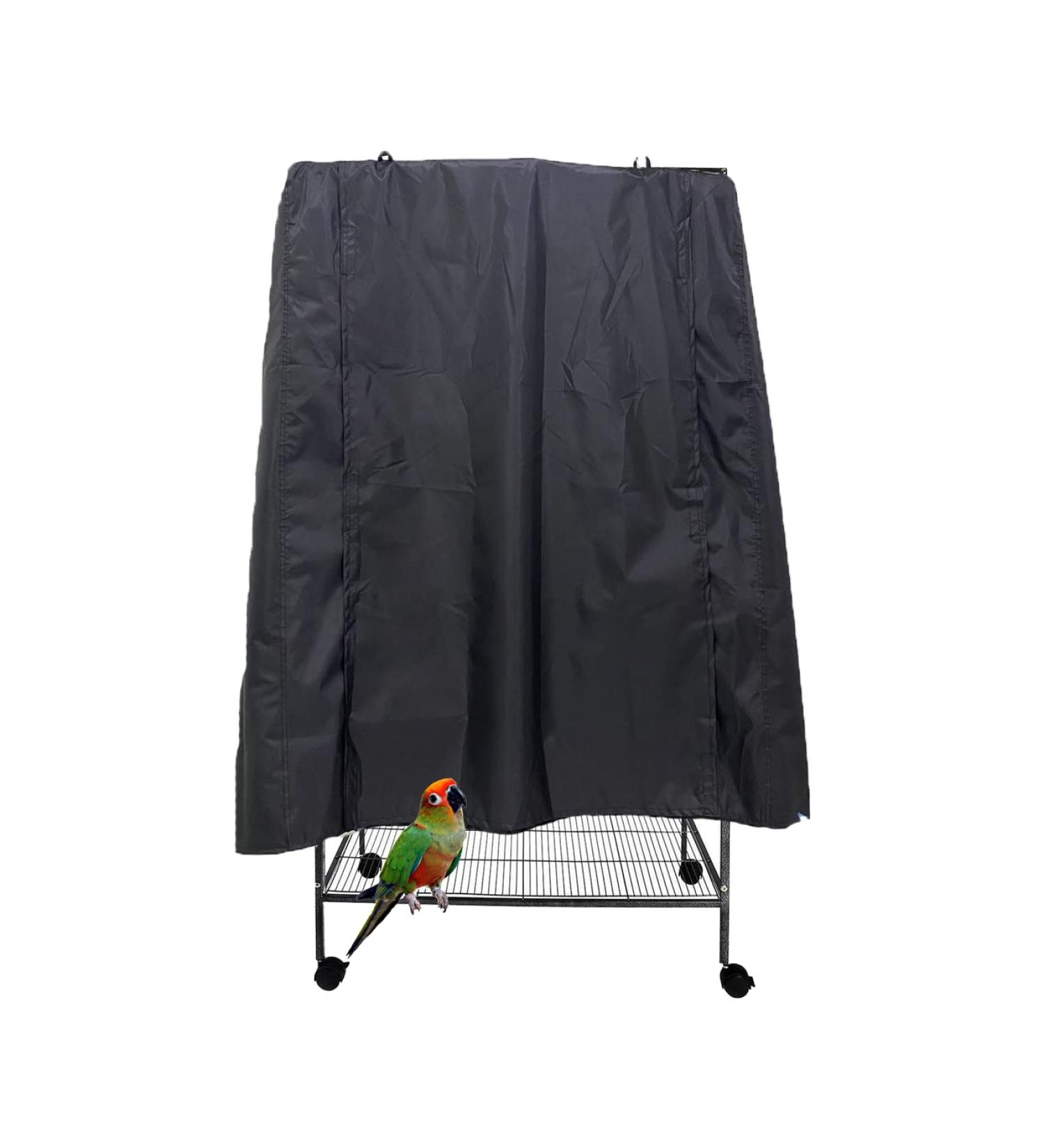 J&C Large Bird Cage Cover - Waterproof 420D Heavy Duty Night Blackout Cover for Patio Birdcage - Medium Size 34 x 24 x 47 - Birdcage Accessories Included - Buy Online on GoSupps.com