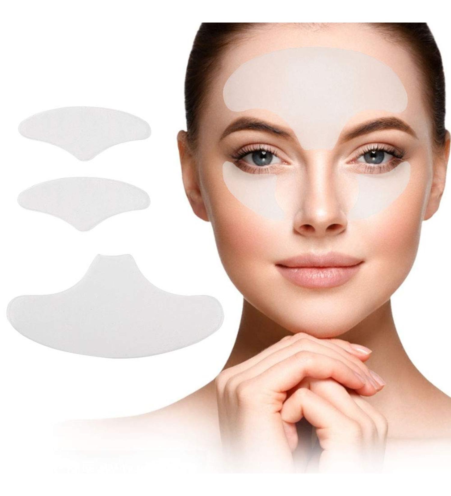 Wrinkle Pads | Anti-Aging Silicone Facial & Neck Patches | Reusable Under Eye Pads for Forehead & Eyes - Buy Online on GoSupps.com