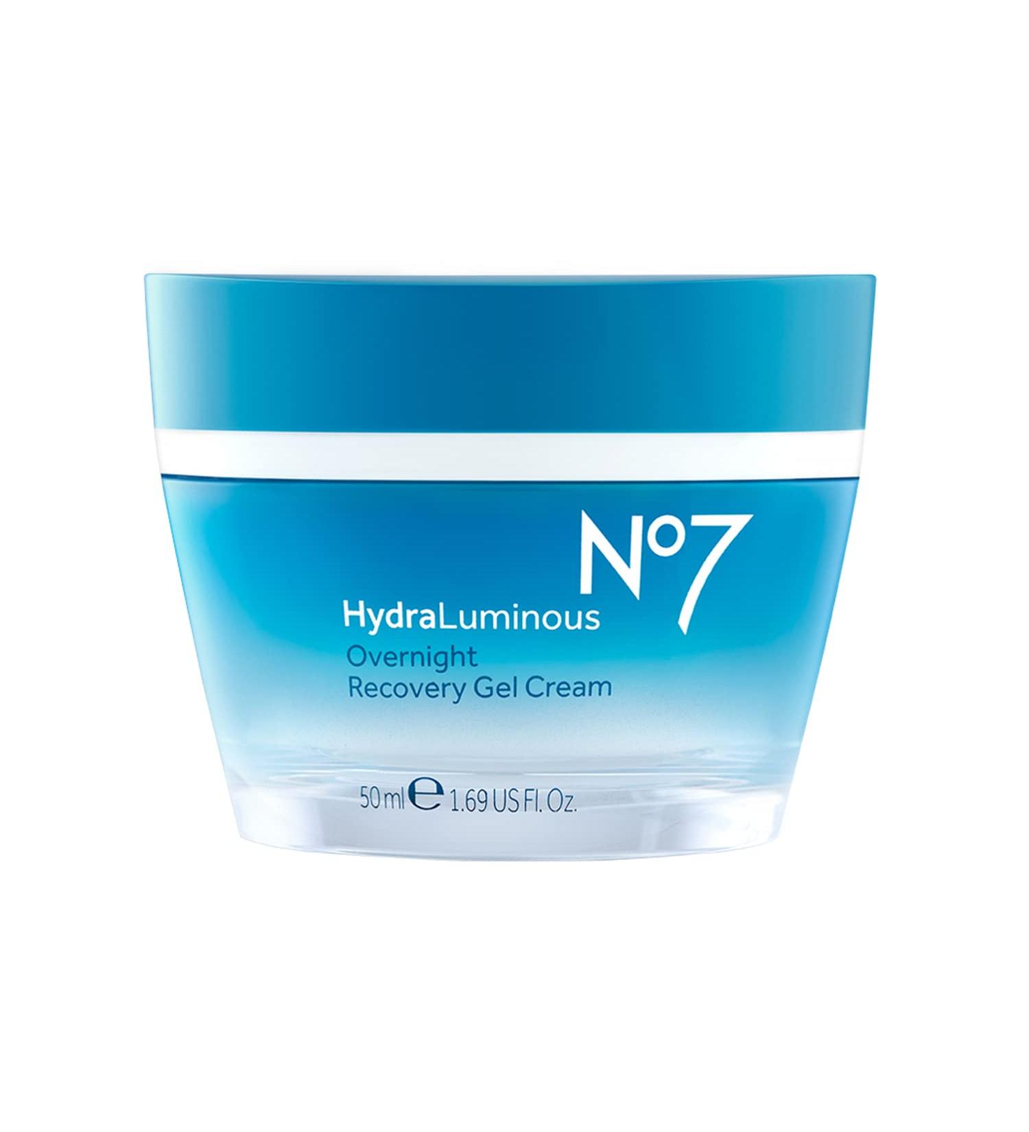No7 Hydraluminous Overnight Recovery Gel Cream with Vitamin C & E - 1.69 fl oz - Buy Online on GoSupps.com