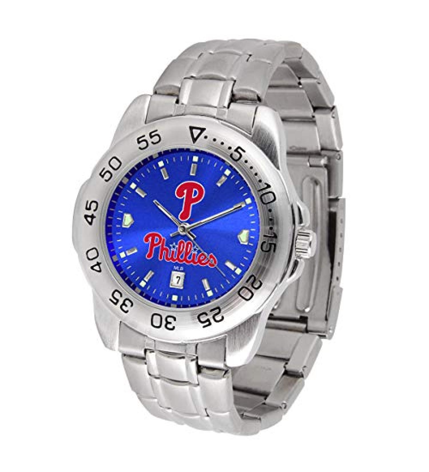 Game Time MLB Mens Wrist Watch Philadelphia Phillies One Size Team Color