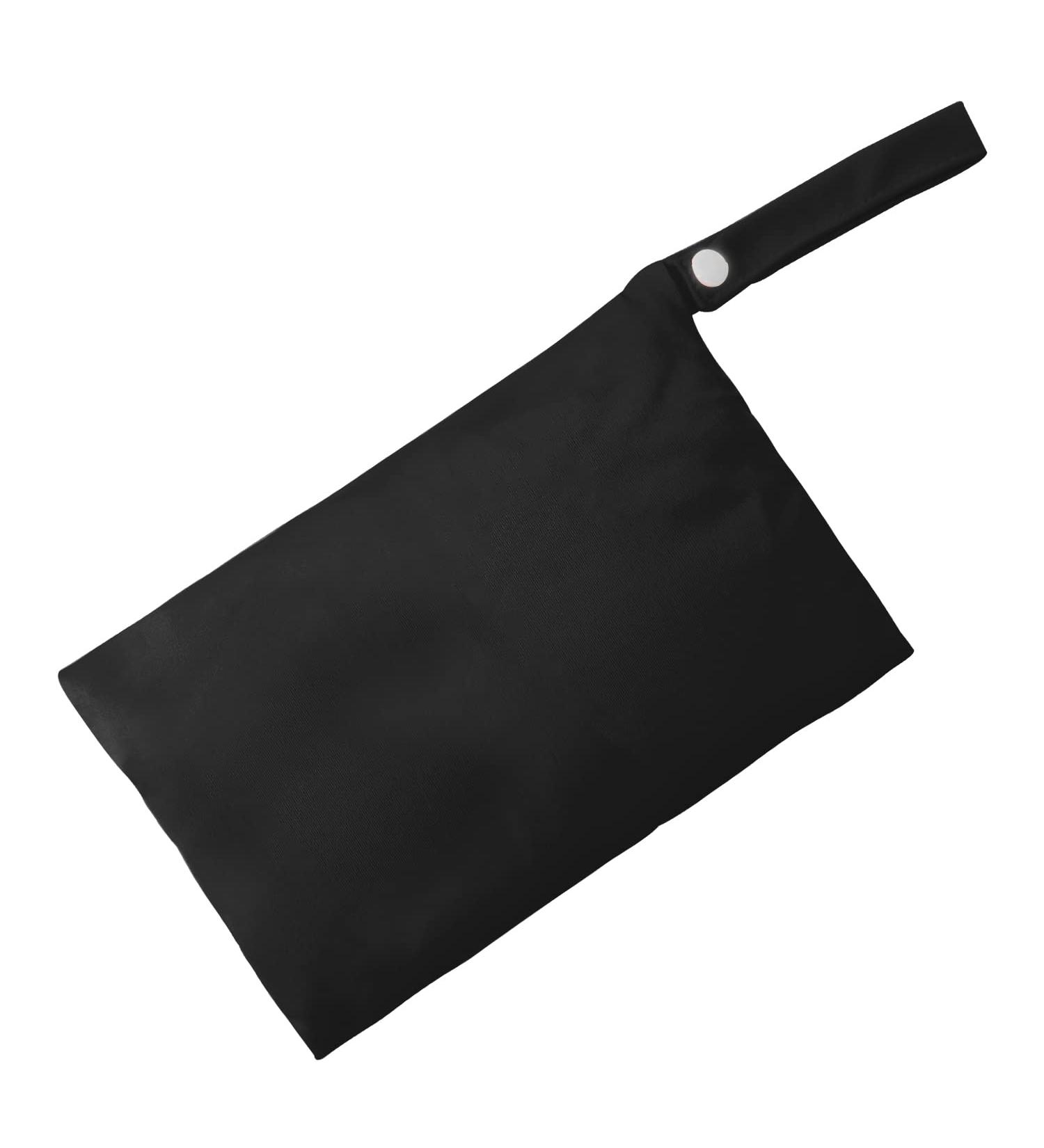 CHEERYMAGIC Wet Bag Baby Cloth Nappy Wet Bags Waterproof Wet Dry Bag Outdoor Organiser Bag for Baby Items 2 Zipper Pockets Washable Travel Dry Wet Bag for Beach Pool Daycare Gym A4-CSNBD (Black) - Buy Online on GoSupps.com