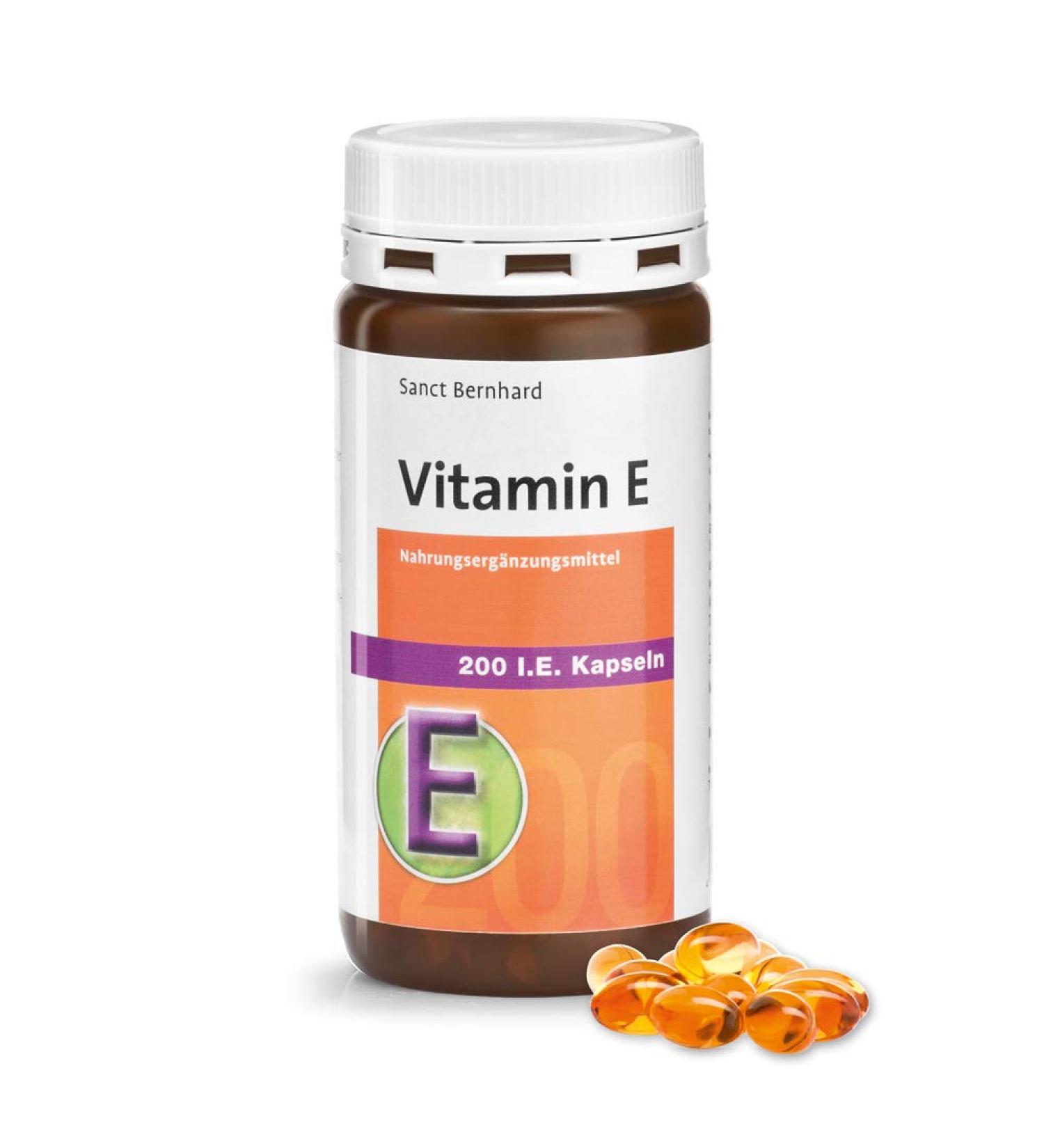 Sanct Bernhard Vitamin E 200 IU capsules content 240 capsules