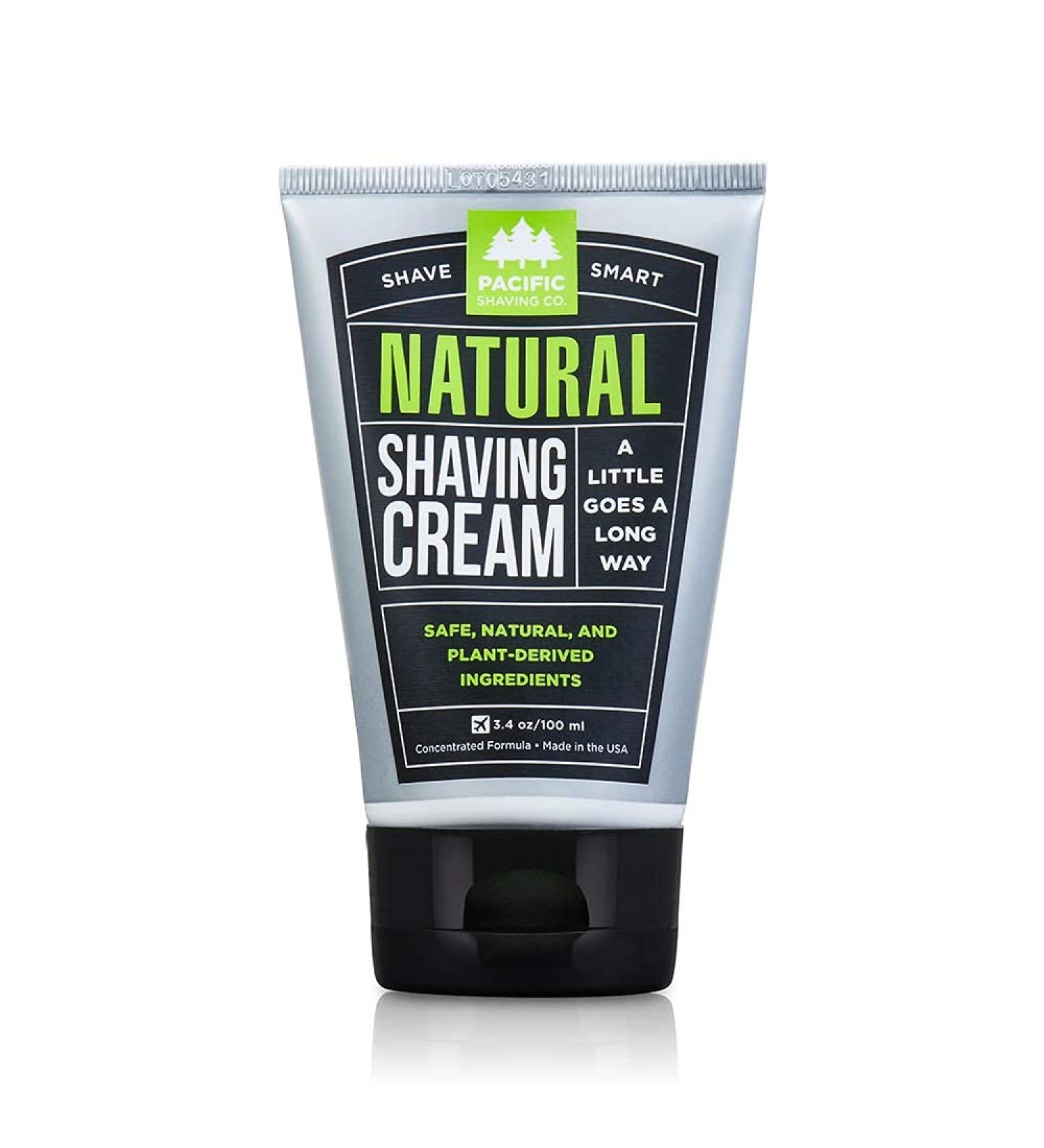 Pac ific Shaving Company All Natural Shaving Cream - 3 oz - Buy Online on GoSupps.com