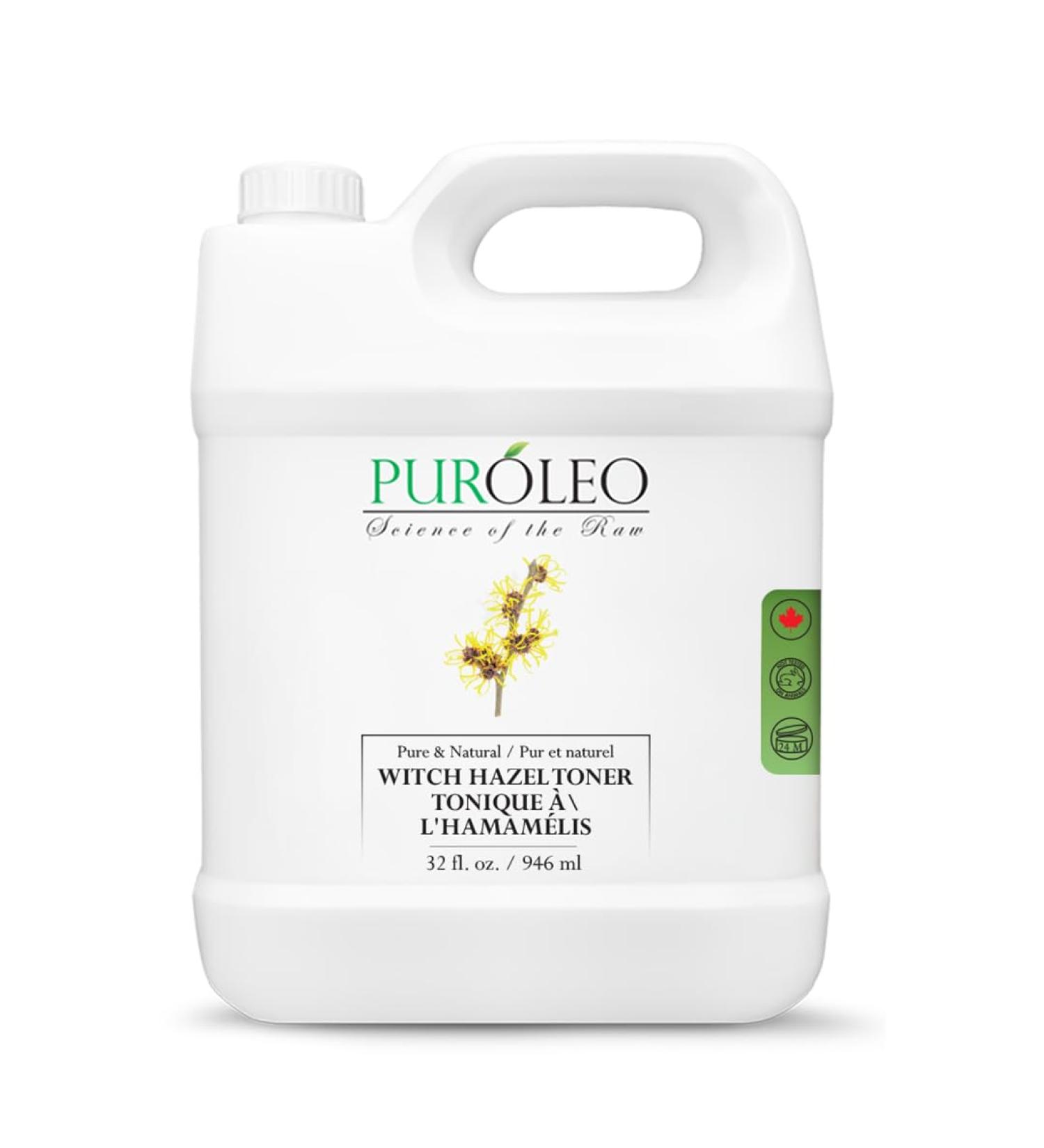 PUROLEO Witch Hazel Toner 32 Fl Oz/946 ML (Packed in Canada) Refresh and Revitalize Your Skin with | Premium Bottle | Luxury Skin Care Toner | Facial Toner for Postpartum & Skincare 32 Fl Oz (Pack of 1) - Buy Online on GoSupps.com