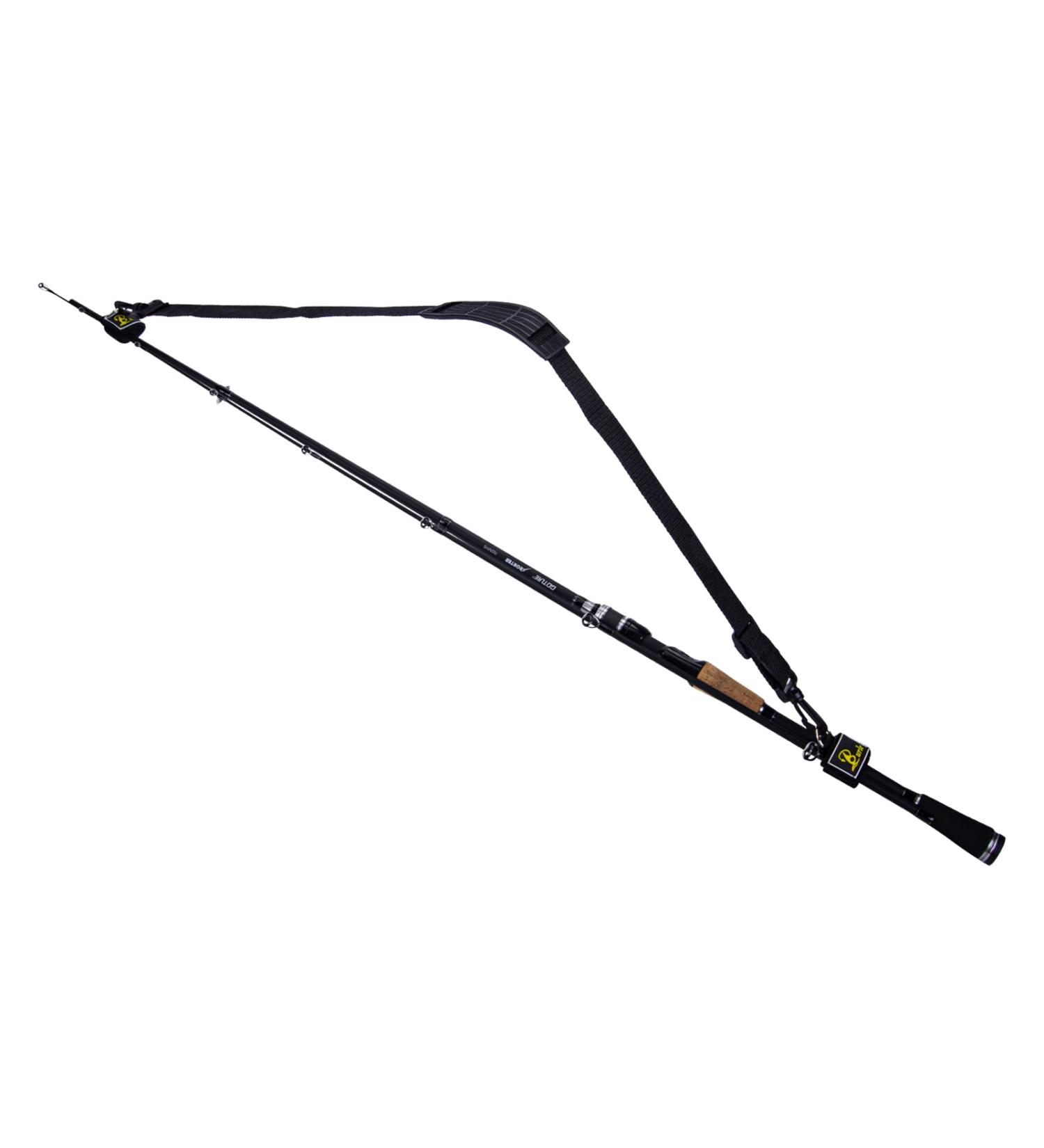 Adjustable Fishing Rod Carry Strap | Shoulder Belt Sling for Fishing Pole | Black Wrap - Buy Online on GoSupps.com