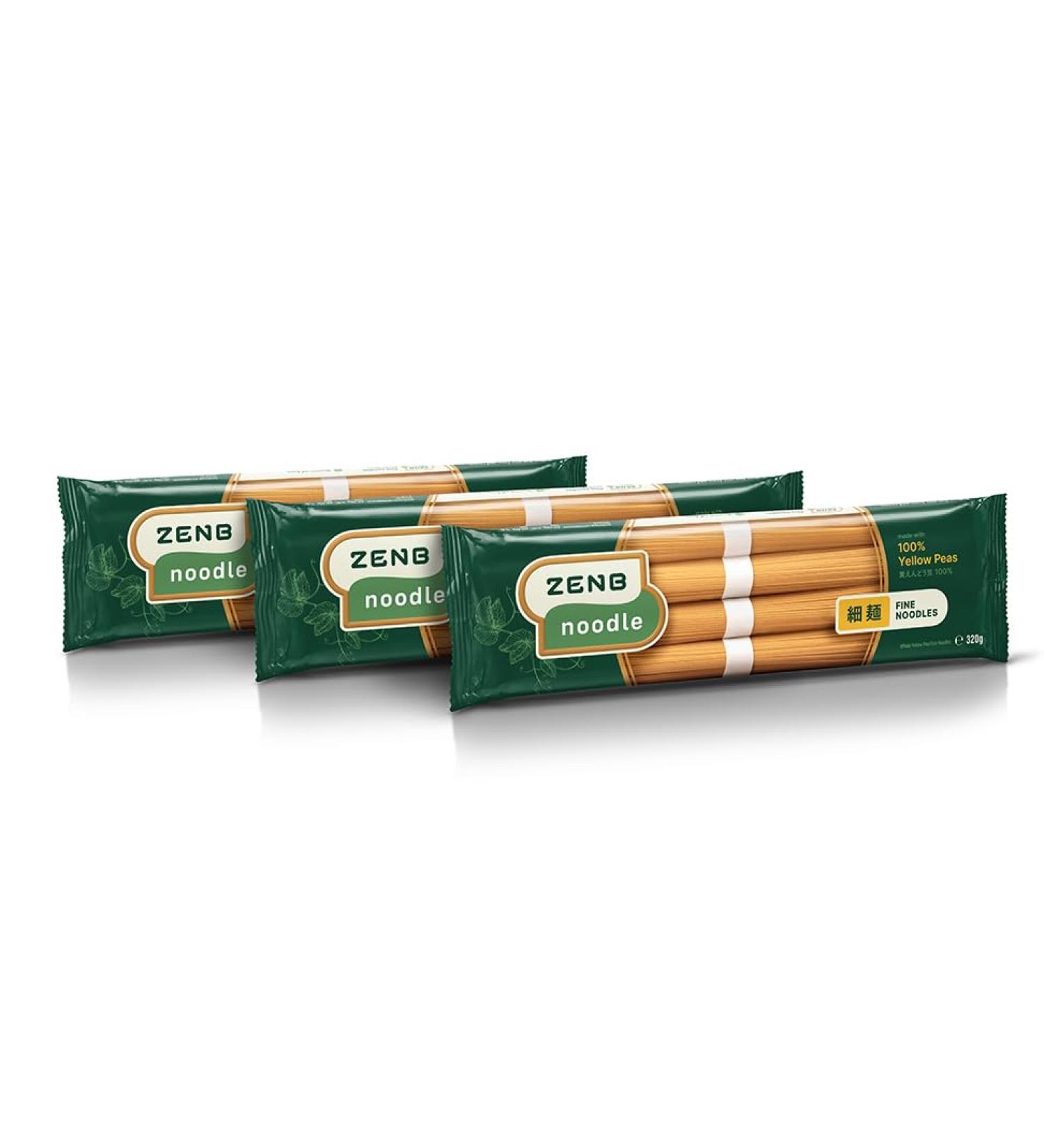 ZENB Noodles - Gluten Free Plant Based Noodles (x3 Packs 320g each) - Buy Online on GoSupps.com