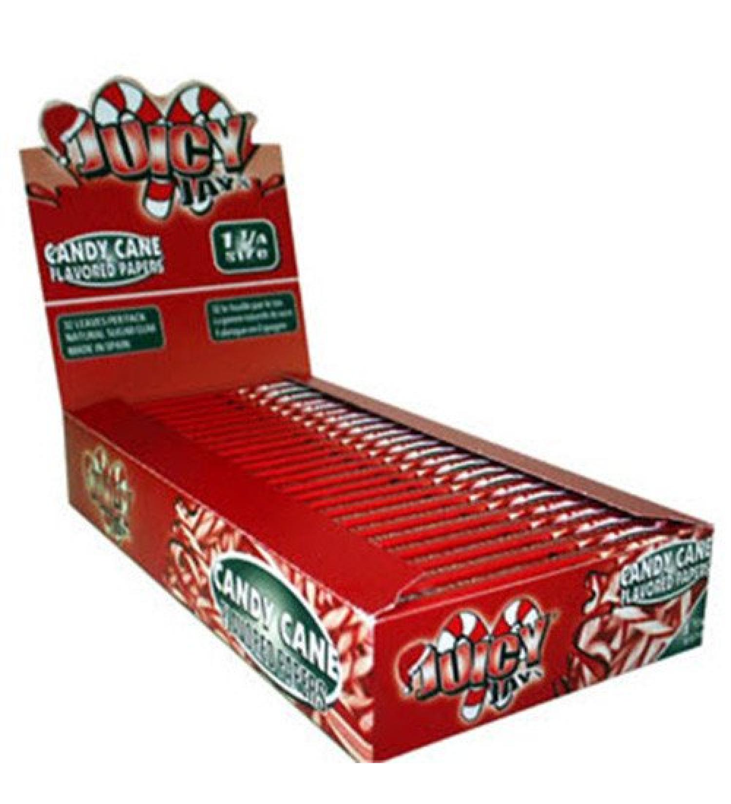 Juicy Jay's Flavored Papers 32 Leaves 1 1/4 Candy Cane Pack Of 24