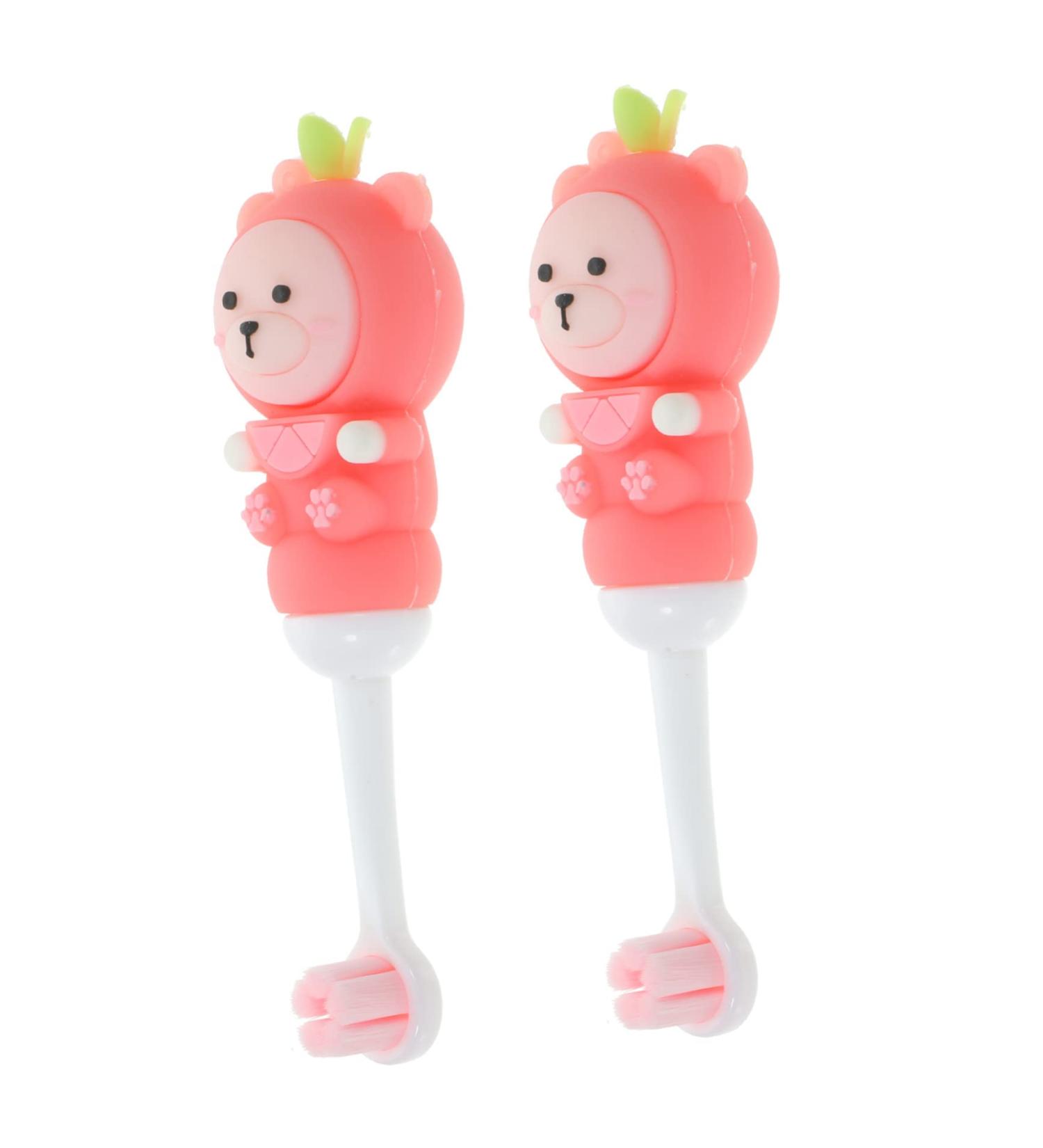 Buy Ipetboom Pink Children's Toothbrush - Soft Bristle Travel Toothbrush for Kids - Bulk Training Toothbrush for Small Children - 1 Piece (1 Pack) - Buy Online on GoSupps.com