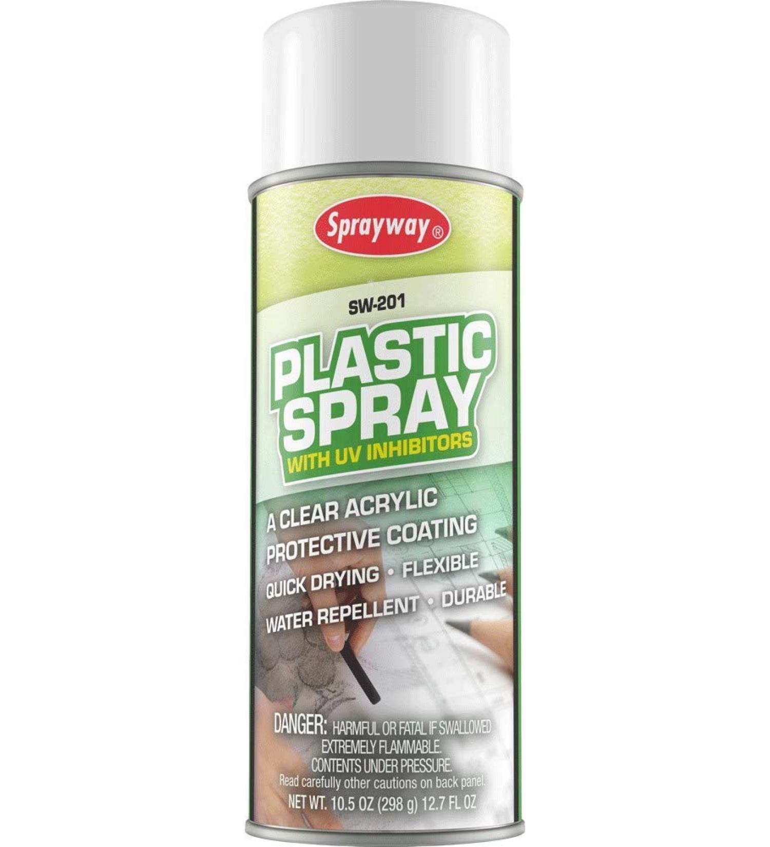 Sprayway Plastic Spray Clear Fixative 10.5 oz. can 1 Count