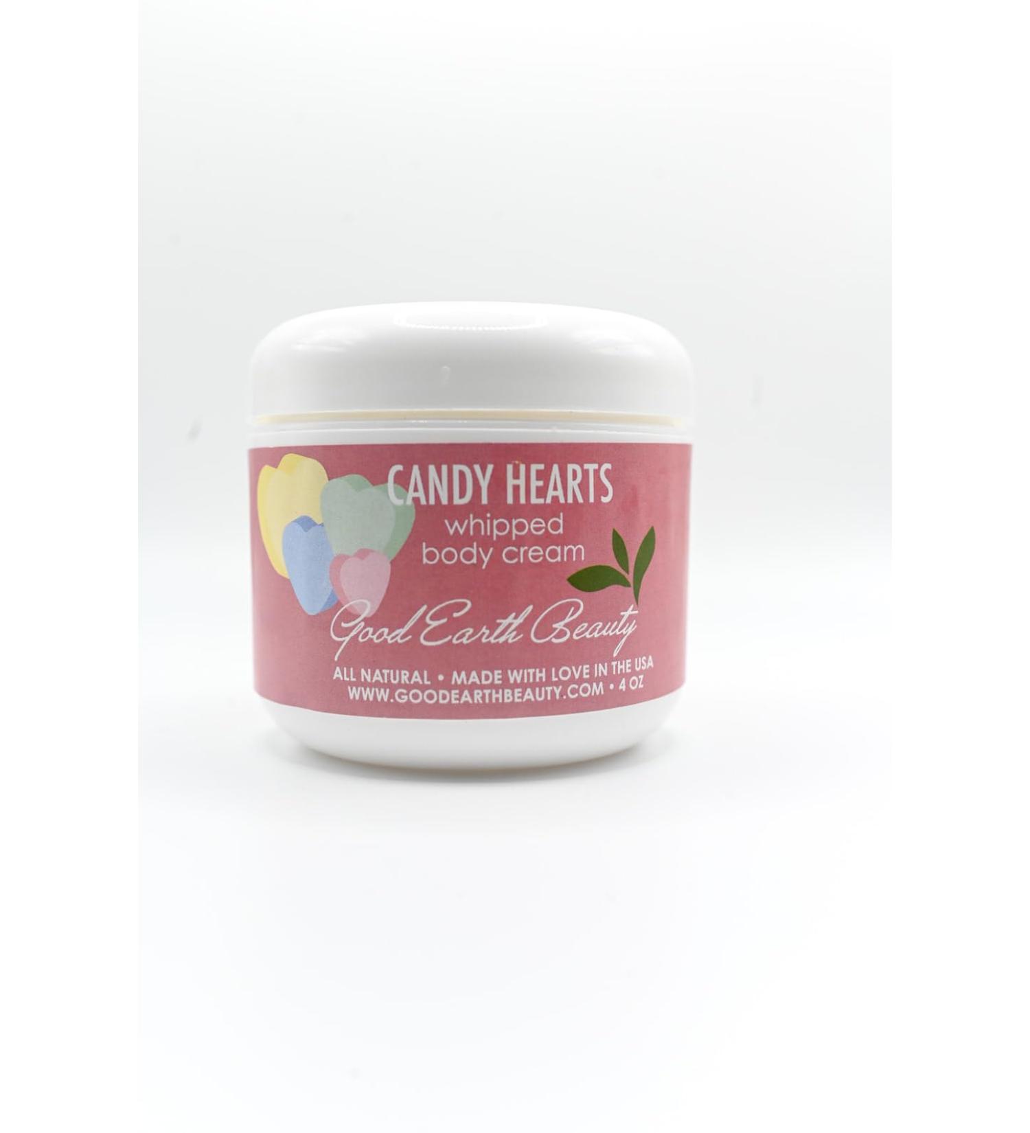 Good Earth Beauty Body Cream - Candy Hearts- Natural - 4 Ounces