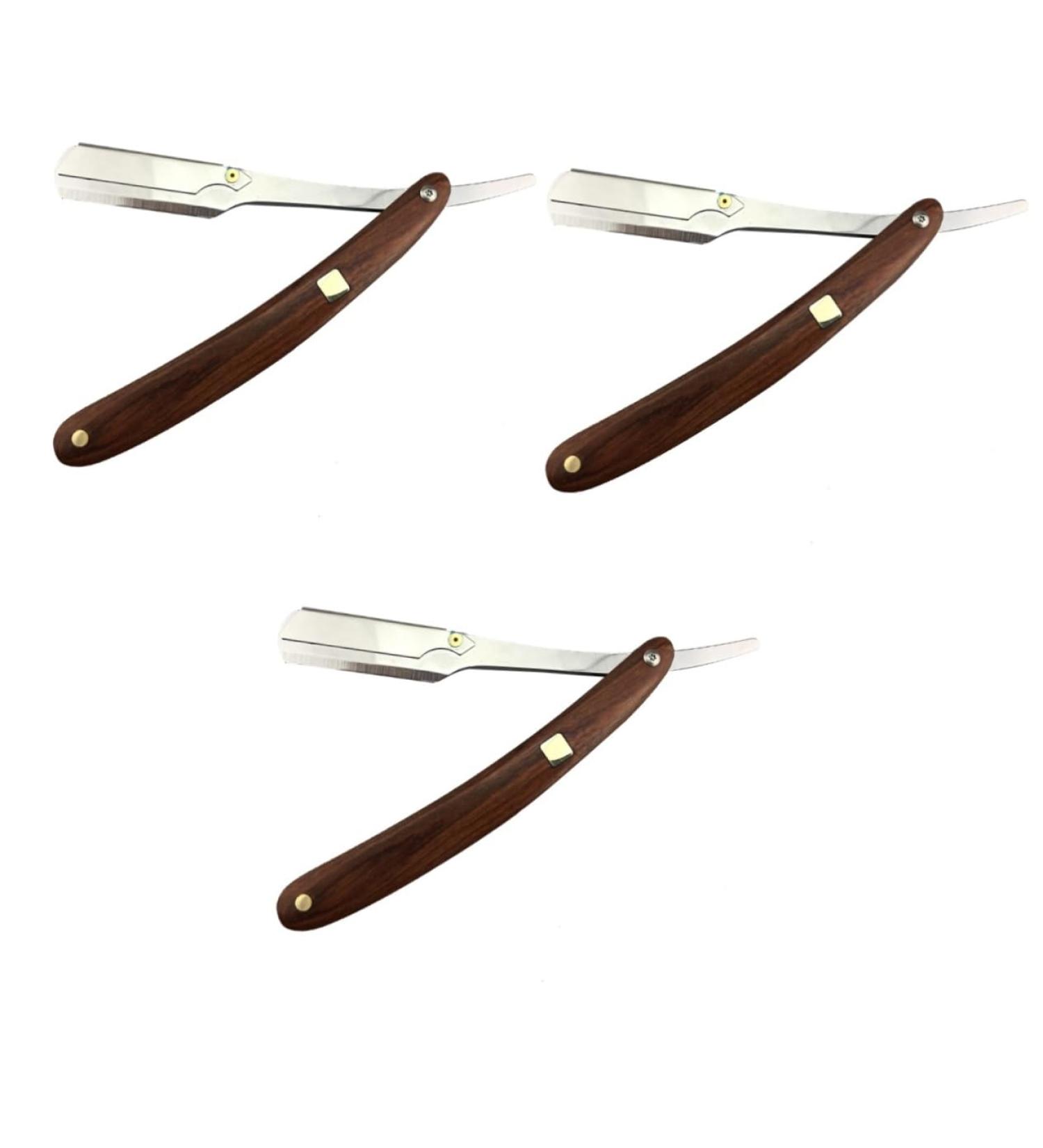 Magiclulu 3ST Metal Men's Razor | Double Edge Straight Shave | Safe Bamboo Manual Shaving Razor - Buy Online on GoSupps.com