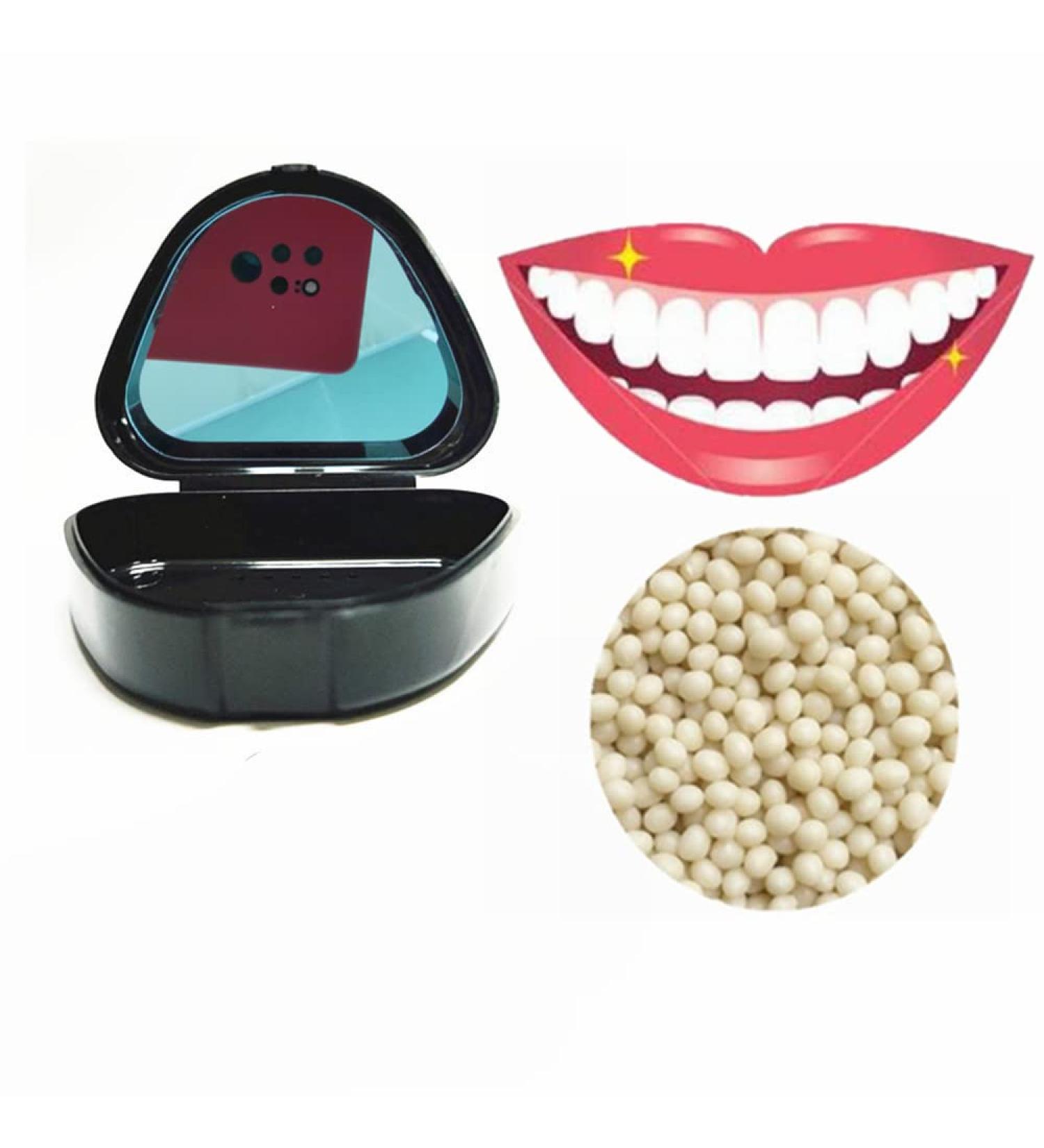 SowSmile 20g Temporary False Teeth Repair Beads - Light Yellow | Moldable Thermal Fitting for Instant Confident Smile - Buy Online on GoSupps.com