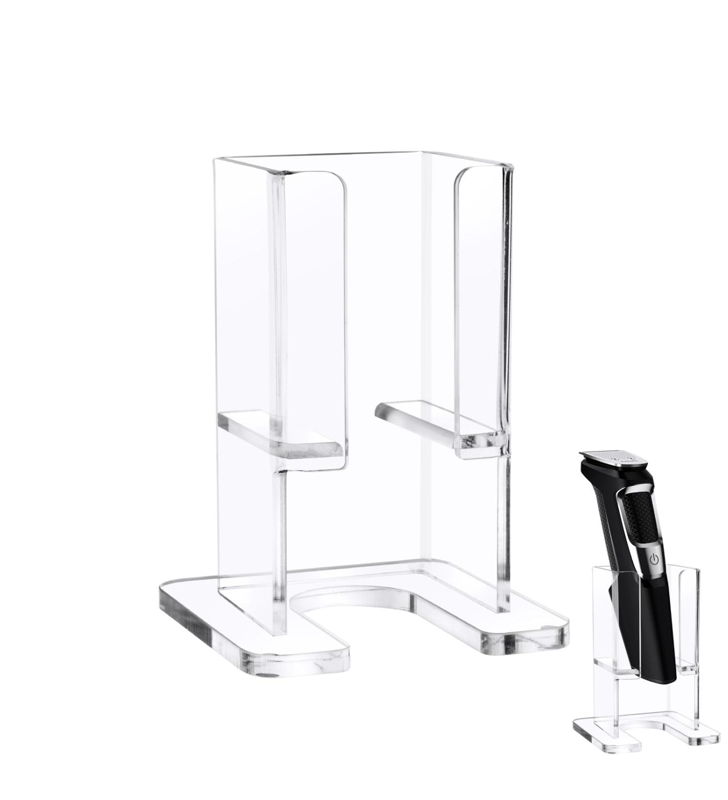 Beautyflier Electric Razor Stand for Philips Norelco - Universal Acrylic Shaver Holder & Storage Rack for Men | Home Bathroom Accessories - Buy Online on GoSupps.com