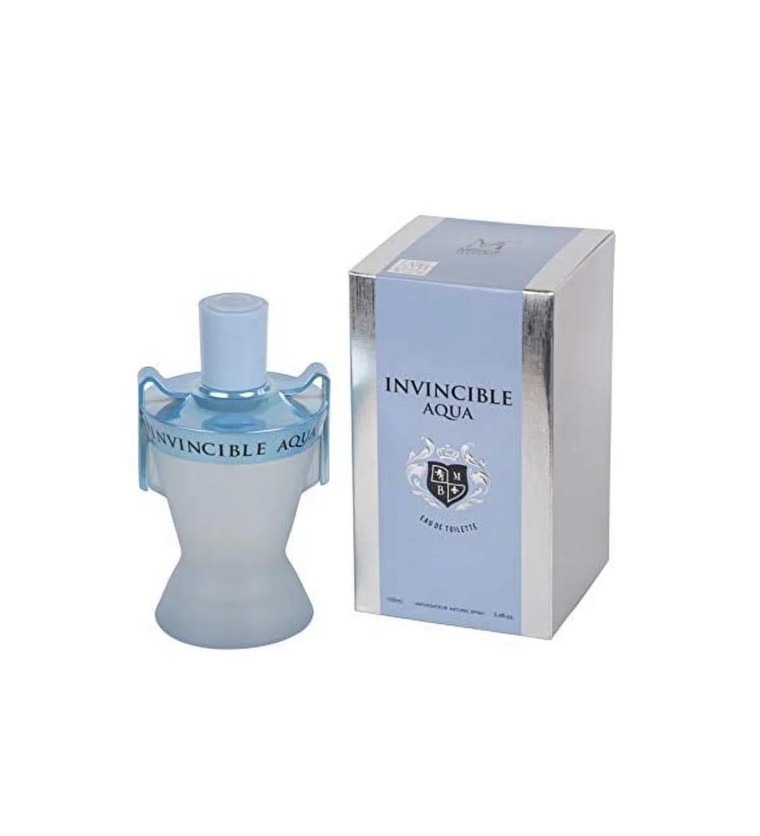 INVINCIBLE AQUA Cologne for Men Eau de Toilette Fragrance 3.4oz/100ml Natural Spray Long Lasting - Buy Online on GoSupps.com