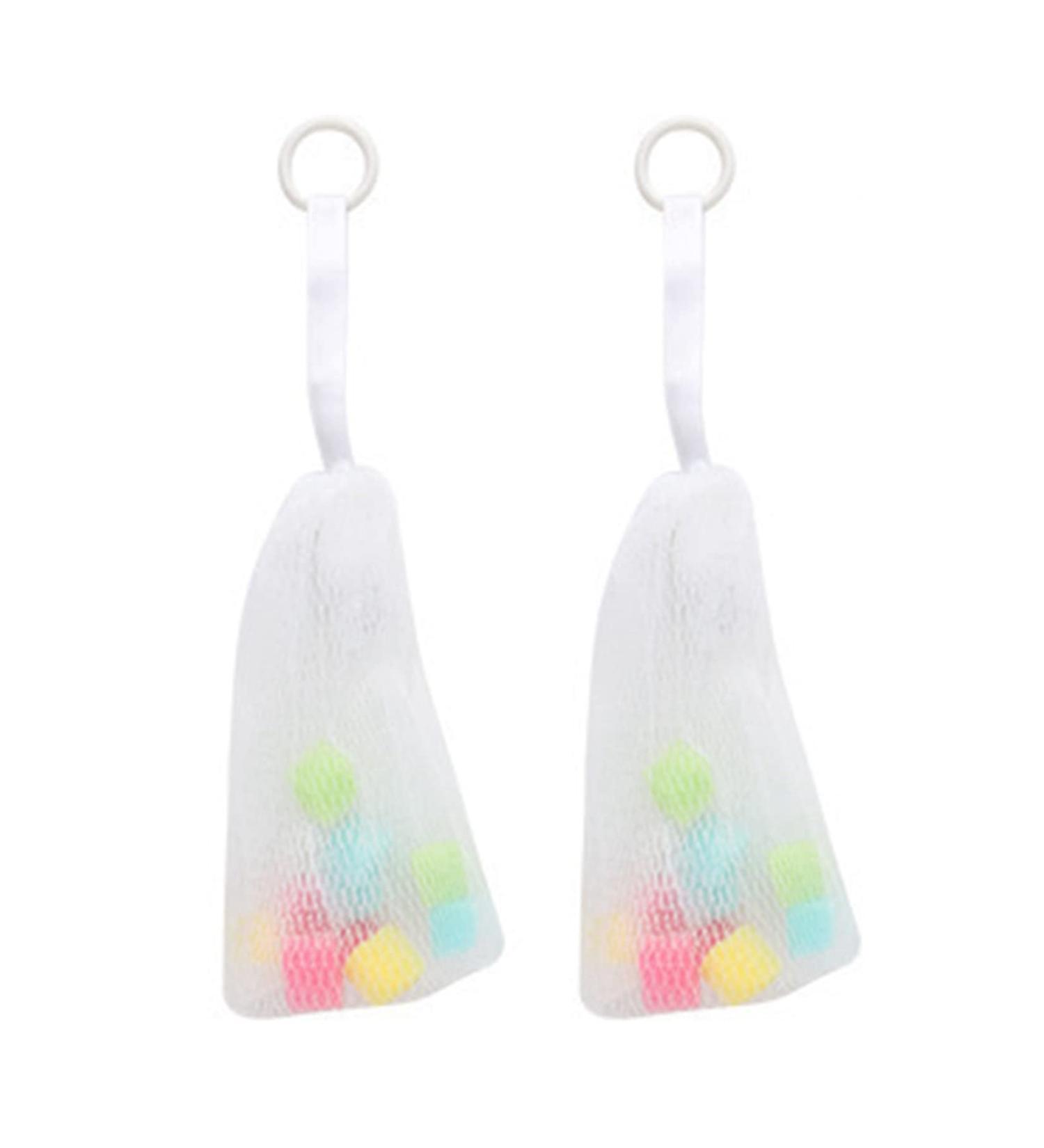 Facial Cleaning Foam Net Set - 2PC Mesh Soap Bag & Sponge Bladder Bubble Maker for Effective Facial Wash - Buy Online on GoSupps.com