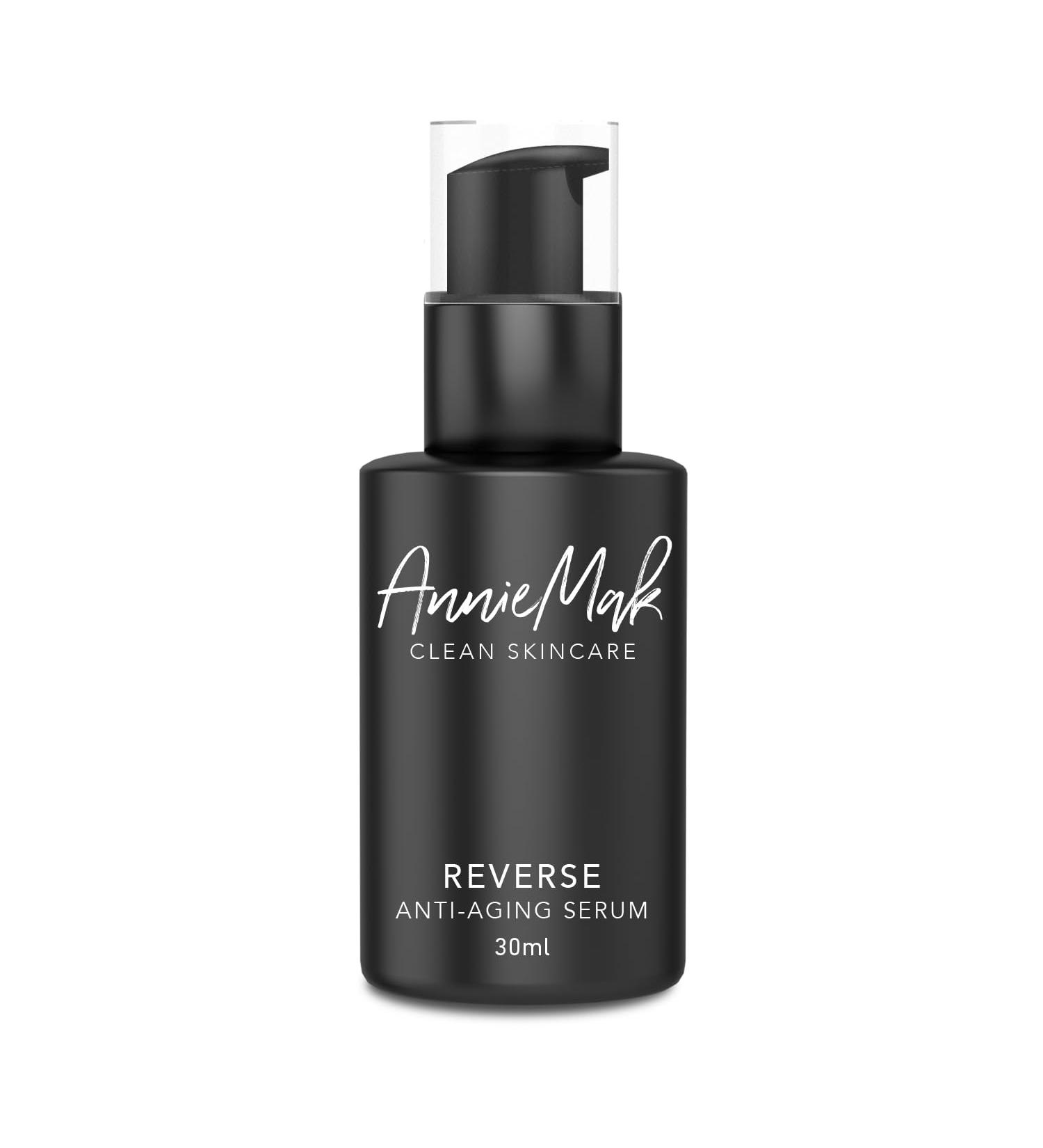 AnnieMak Reverse Anti Aging Serum for Face - Deep Moisturizer for Women to Reduce Wrinkles Dark Spots & Facial Lines - Hydrating Collagen Boost (1 fl oz - Buy Online on GoSupps.com