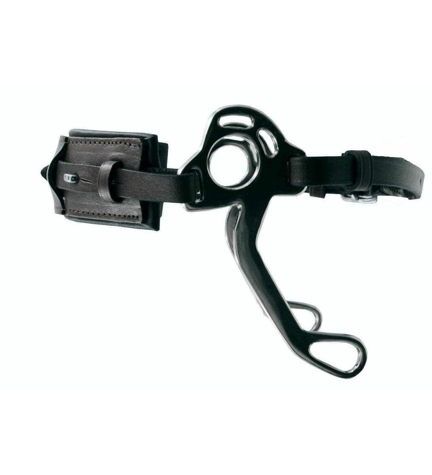 AMKA Hackamore Bitless Bridle with Nose Pad - Black | Premium Quality Equestrian Gear for Comfort & Control - Buy Online on GoSupps.com