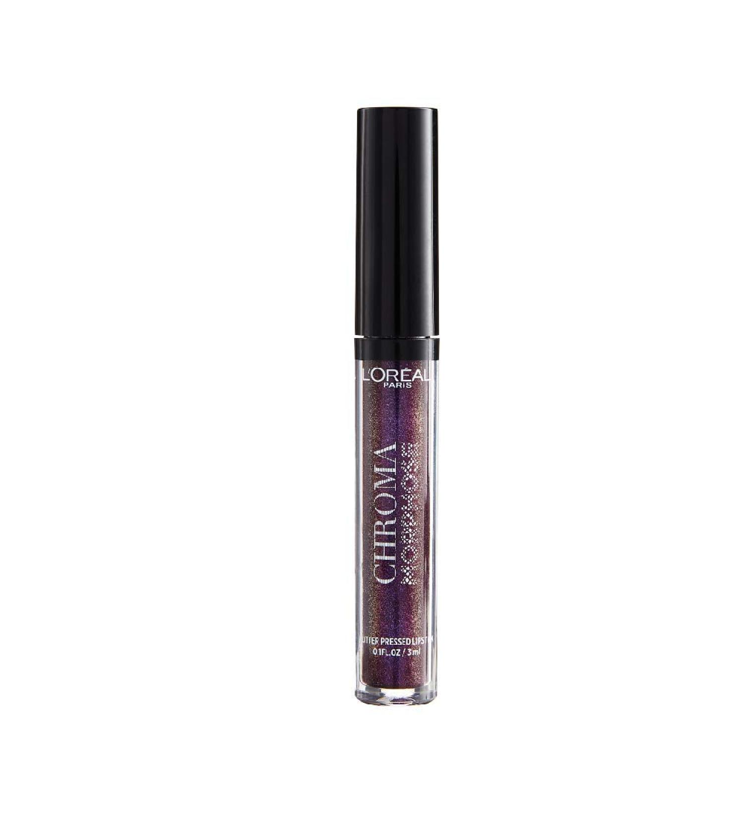 L'Or al Chroma Morphose Glitter Pressed Lipstick - 04 Deep Venom | Shop Internationally | Vibrant Color & Long-lasting Shine - Buy Online on GoSupps.com