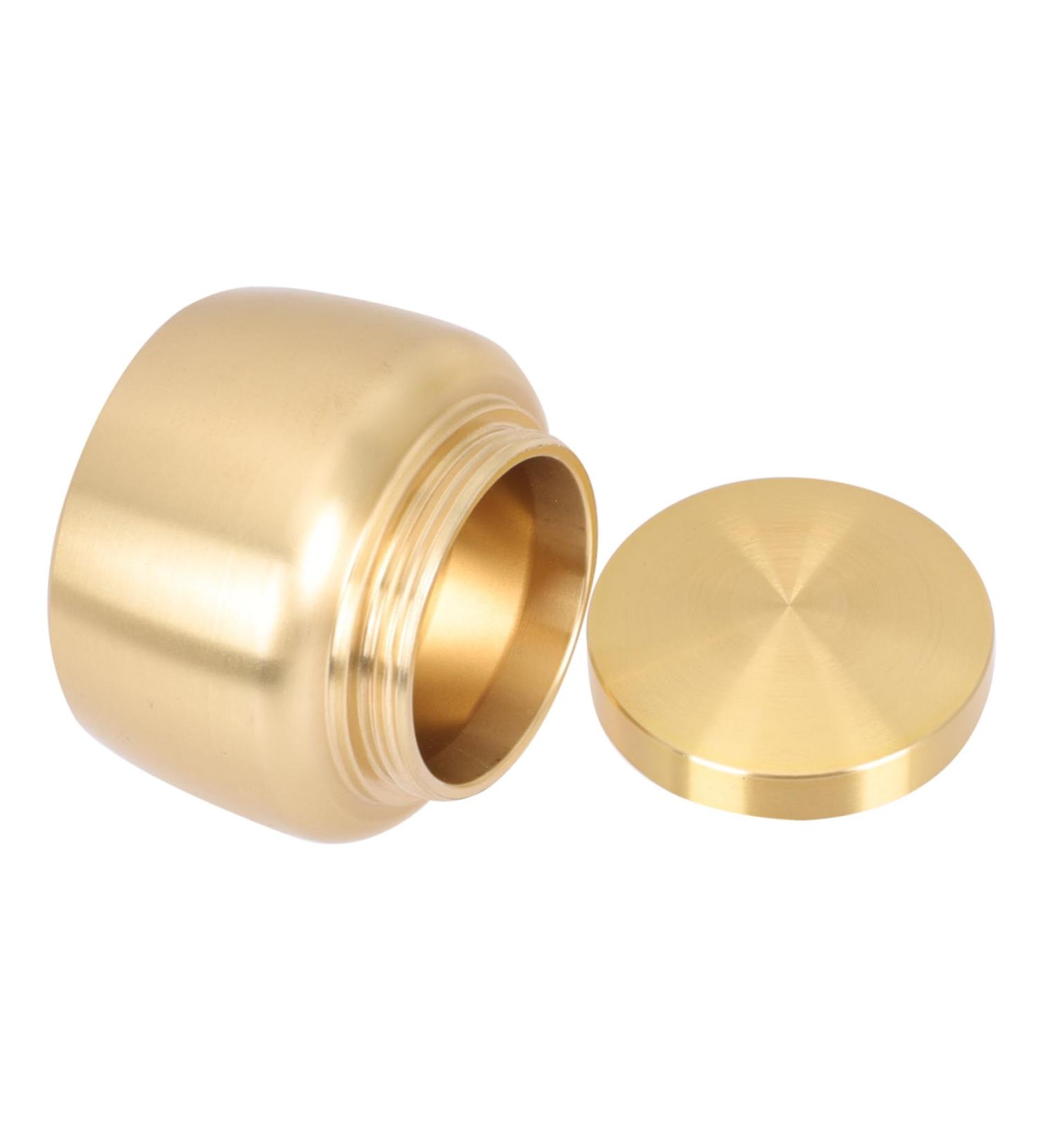 Zerodeko Pure Copper Powder Jar Incense Powder Mini Incense Sticks Loose Pot Durable Canister Tea Storage Jar - Buy Online on GoSupps.com