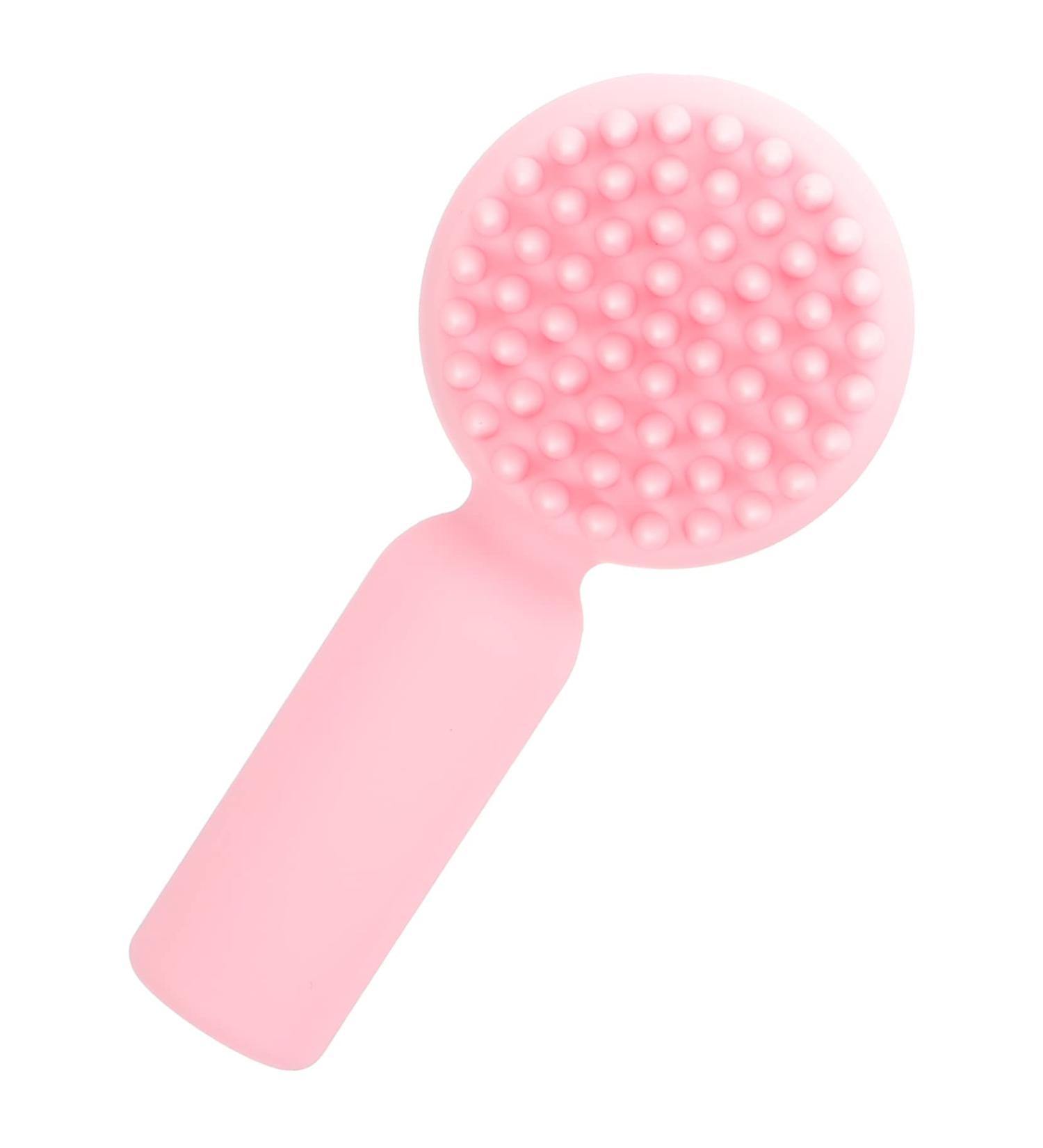 Mikinona Silicone Face Brush Facial Cleansing Brush Exfoliating Face Scrubber Face Washing Brush Face Scrubber Exfoliator Brush Face Exfoliator Face Scrubber Silicone Face Exfoliating Brush 11x5cm Pink - Buy Online on GoSupps.com