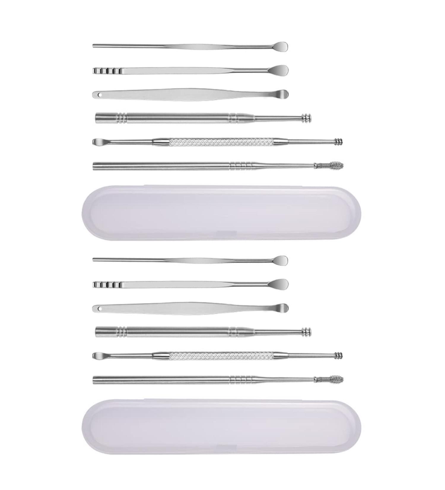 2 Set Healifty Ear Wax Removal Tool Kit - Ear Spoon Scoop and Cleaner for Sturdy Ear Cleaning - Buy Online on GoSupps.com