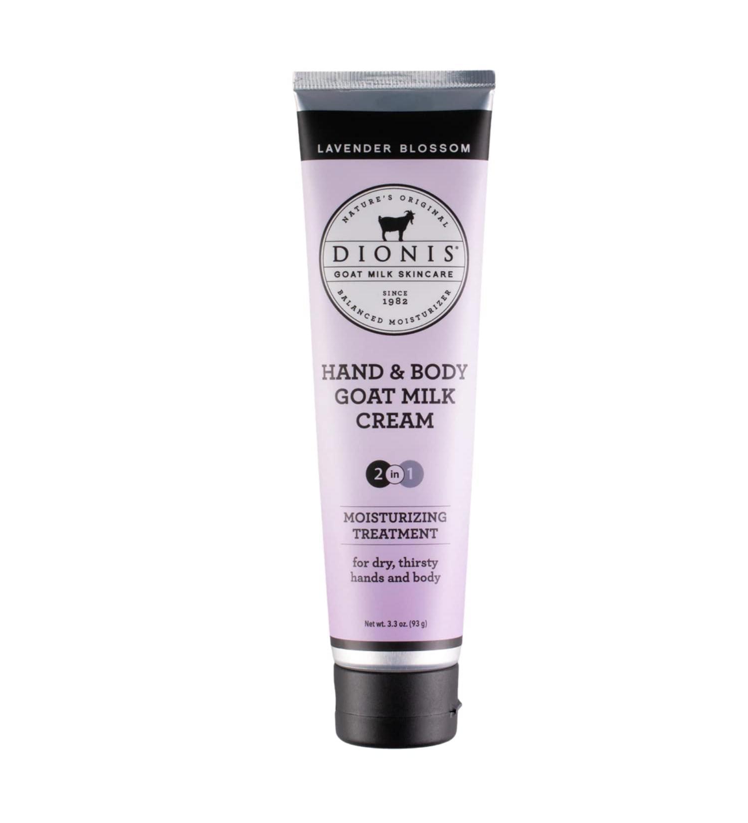Dionis Lavender Blossom Scented Hand & Body Cream 3.3 oz - Hydrating Goat Milk Skincare - Cruelty-Free & Paraben-Free - Made in USA - Buy Online on GoSupps.com