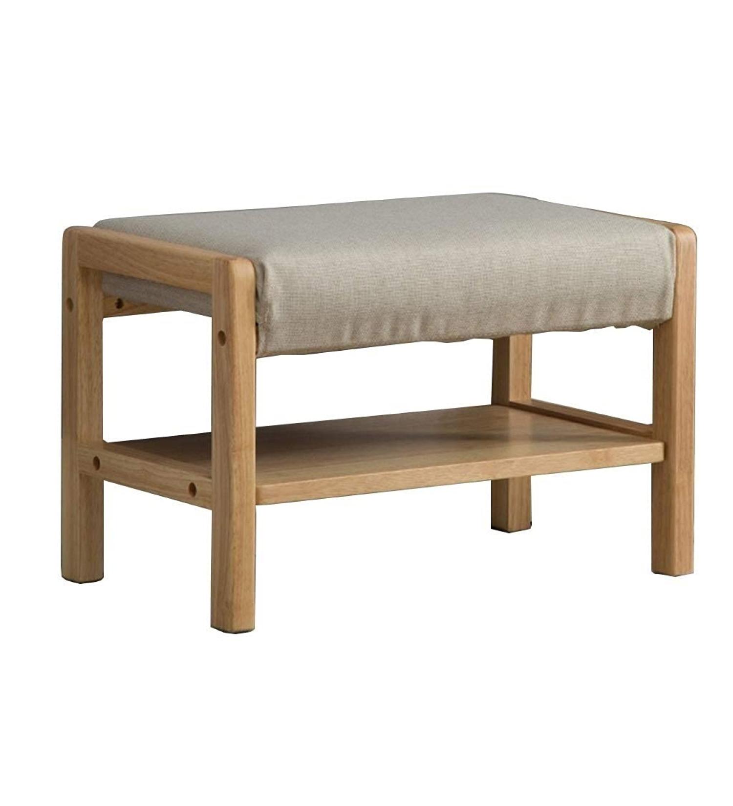 Doorway Shoe Rack Space-Saving Shoe Stool Storage Slippers Shoe Cabinet Foot Sofa Stool Shoe Stool Brown Shoe Organizer (Color : Natural) (Natural) - Buy Online on GoSupps.com