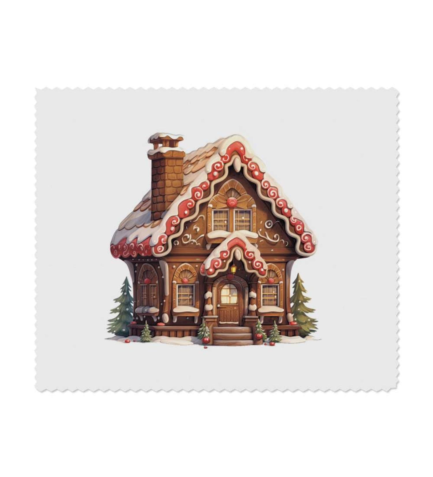 Buy 2 Pack Gingerbread House Microfiber Lens & Glasses Cleaning Cloths - Perfect for Clean Lenses & Screens | International Shipping Available - Buy Online on GoSupps.com