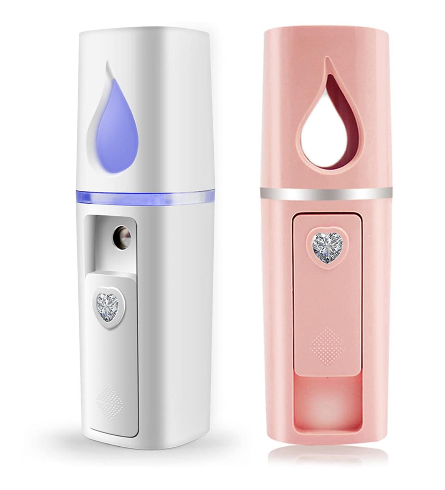 Lot de 2 mini vaporisateurs pour le visage avec miroir et r servoir d'eau 20 ml - Buy Online on GoSupps.com