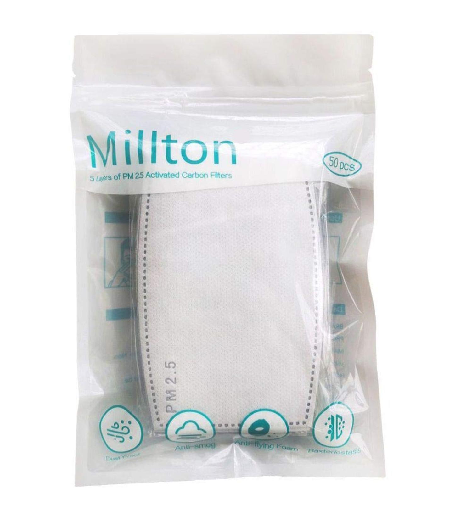 50 PCS PM 2.5 Activated Carbon Filters - Replaceable Filter Inserts - Buy Online on GoSupps.com