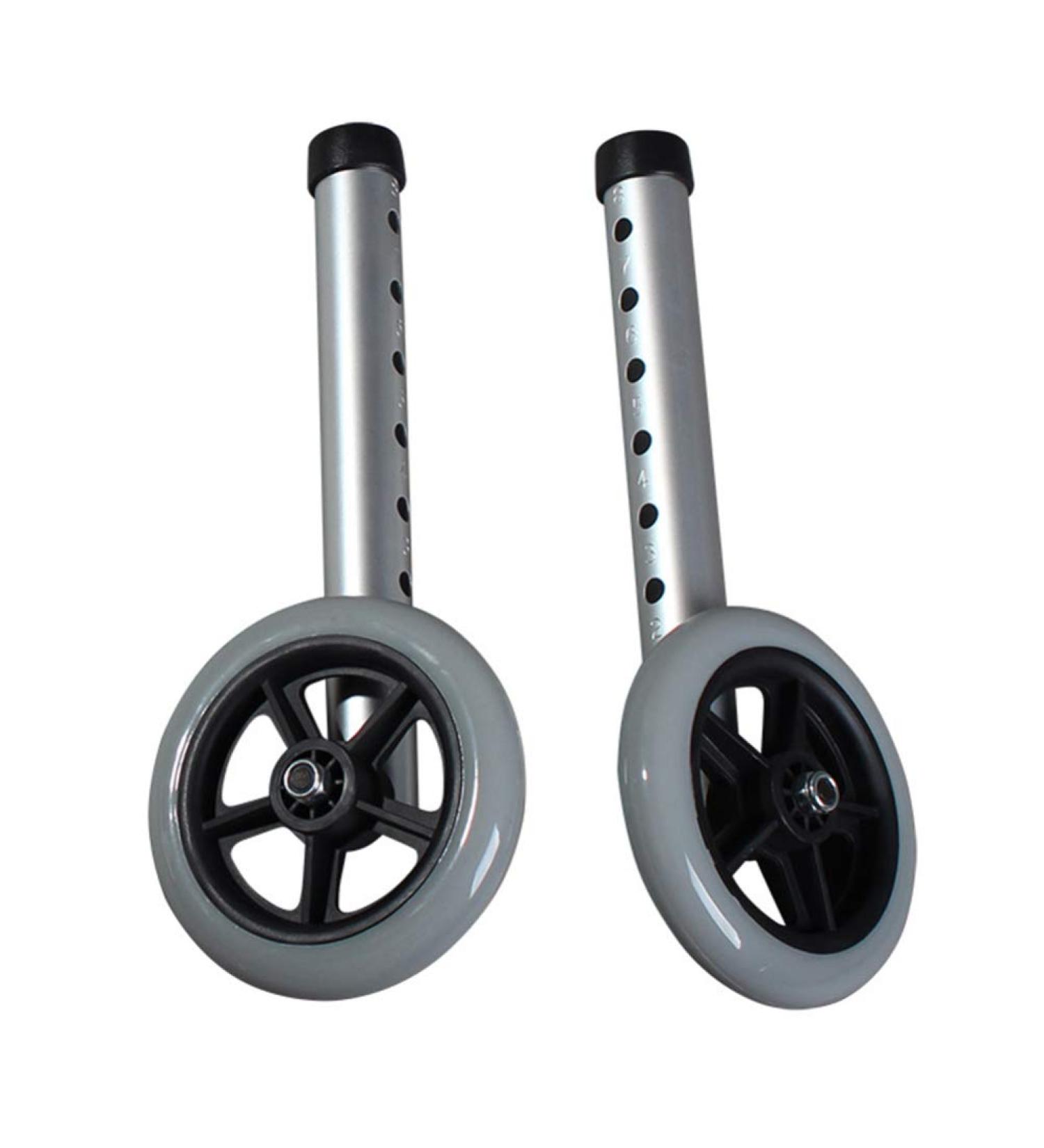 Exceart 2pcs Rolling Walker Replacement Wheels for Knee Scooter - Heavy Duty Wheelchair Walking Aid Accessories - Buy Online on GoSupps.com