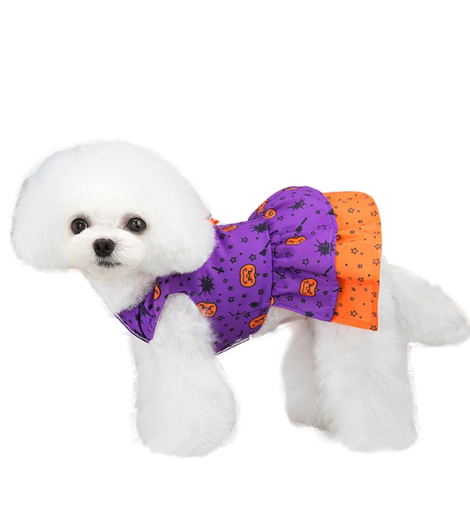 Buy Barrageon Dogs Kneid Sweet Princess Rock Clothing for Medium Pets - Purple Bowknot Summer Outfit (2XL 40 cm Back Length) - Buy Online on GoSupps.com
