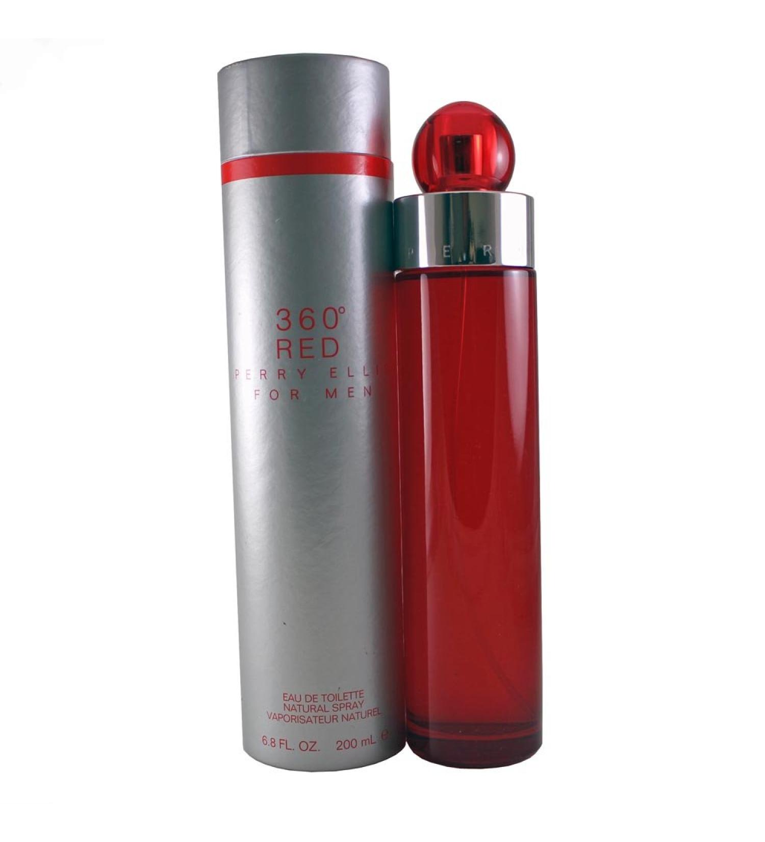 360 Red by Perry Ellis for Men, 6.8 Ounce Sandalwood,Cedar,Orange,Cinnamon,Coriander,Lavender 2 Count (Pack of 1)