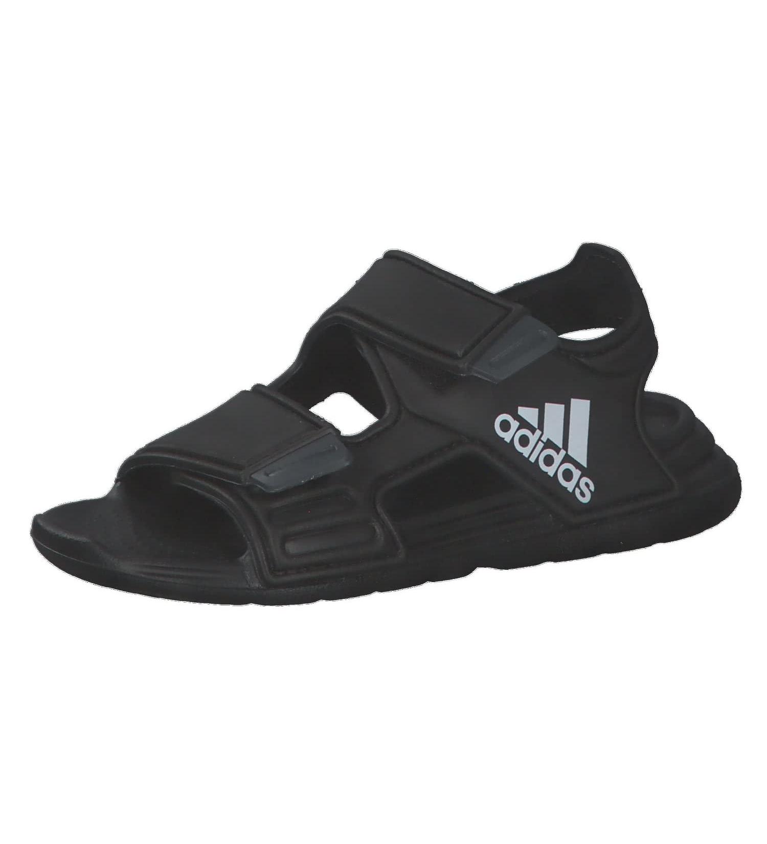 adidas Kids Altaswim Beach & Pool Shoes - 1 UK - Core Black/White/Grey - Buy Online on GoSupps.com
