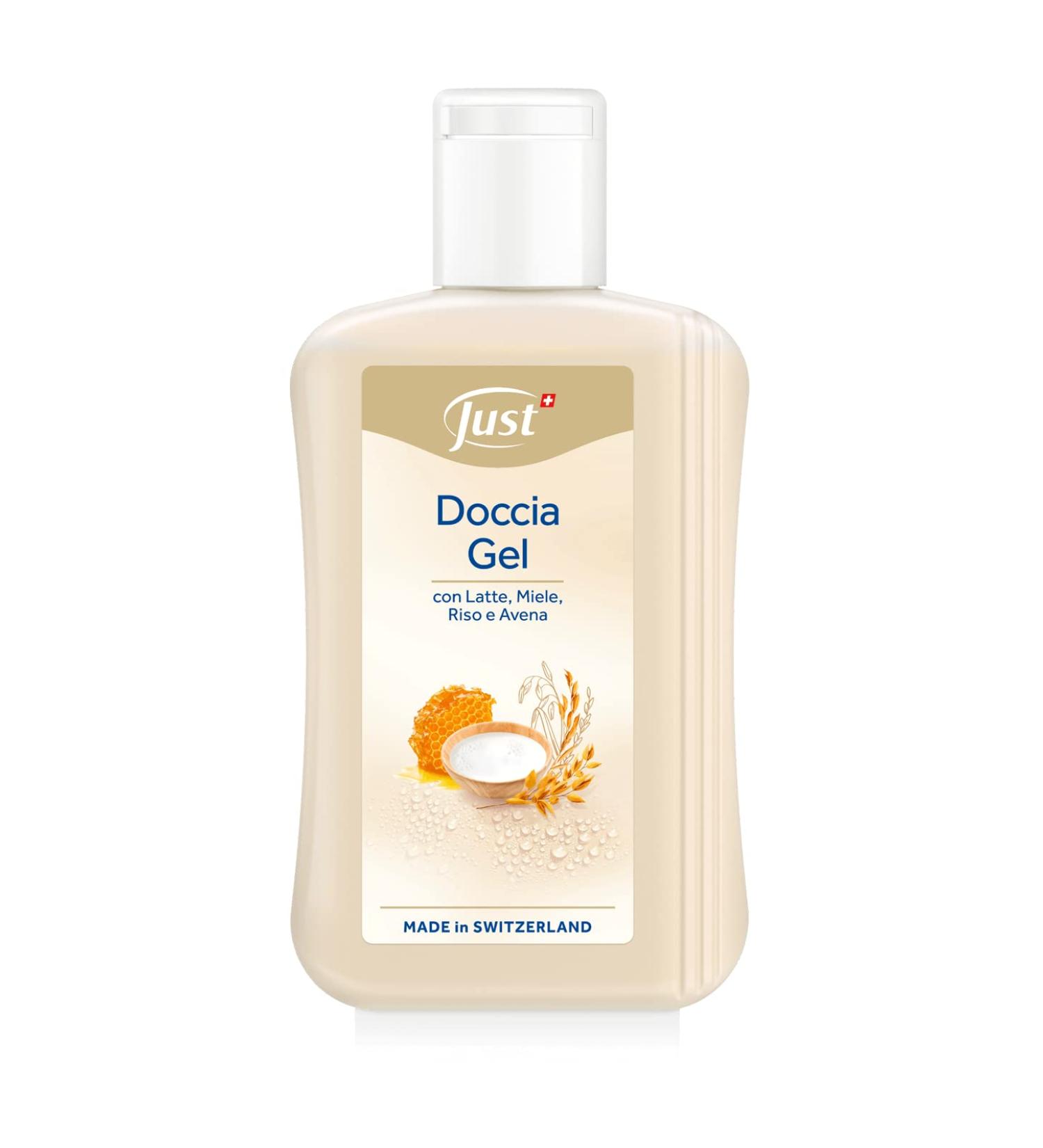 MYSELF Just Shower Gel 250ml with milk honey rice and oats for delicate skin