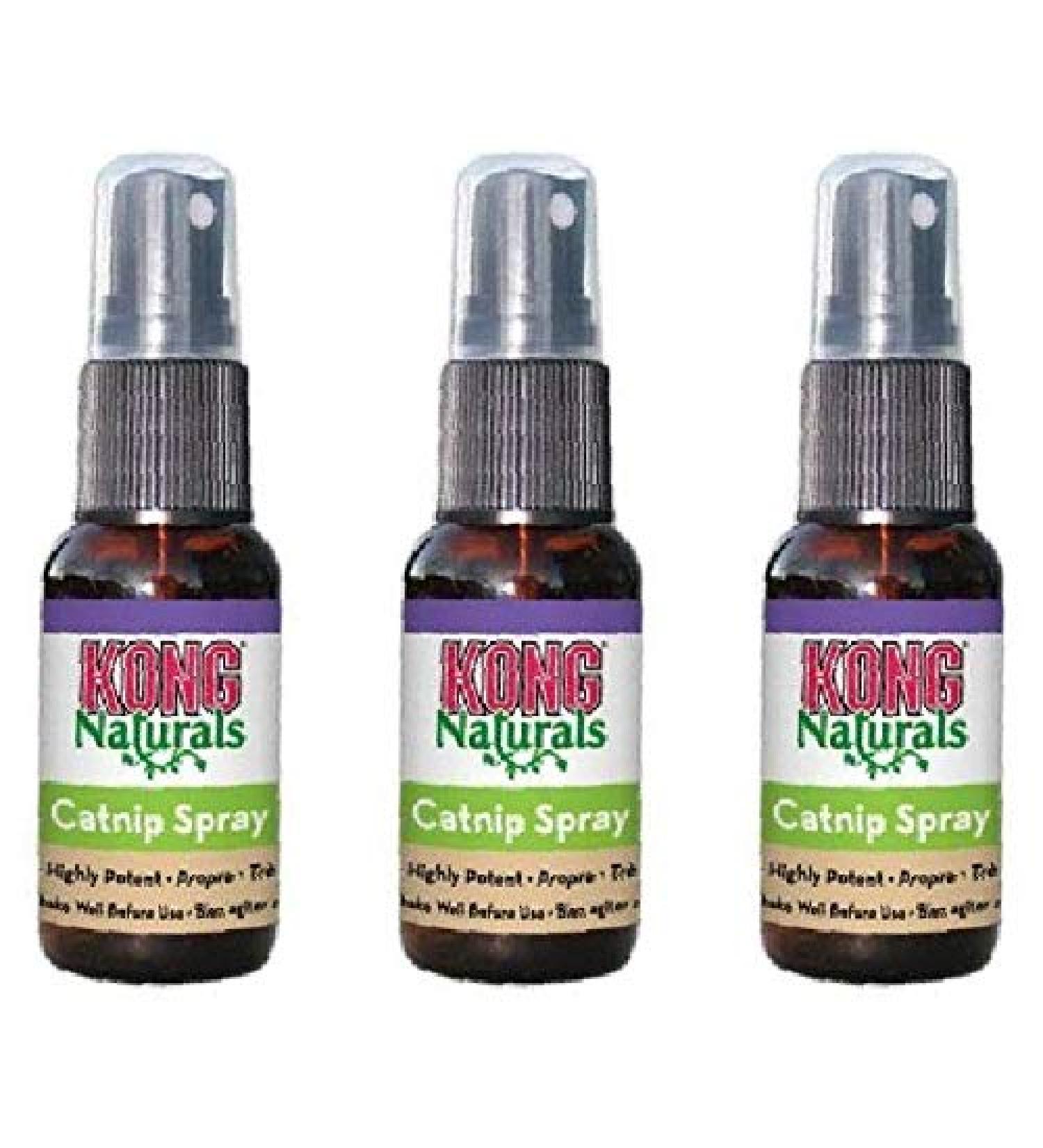 Kong Natural Catnip Spray Size:Pack of 3