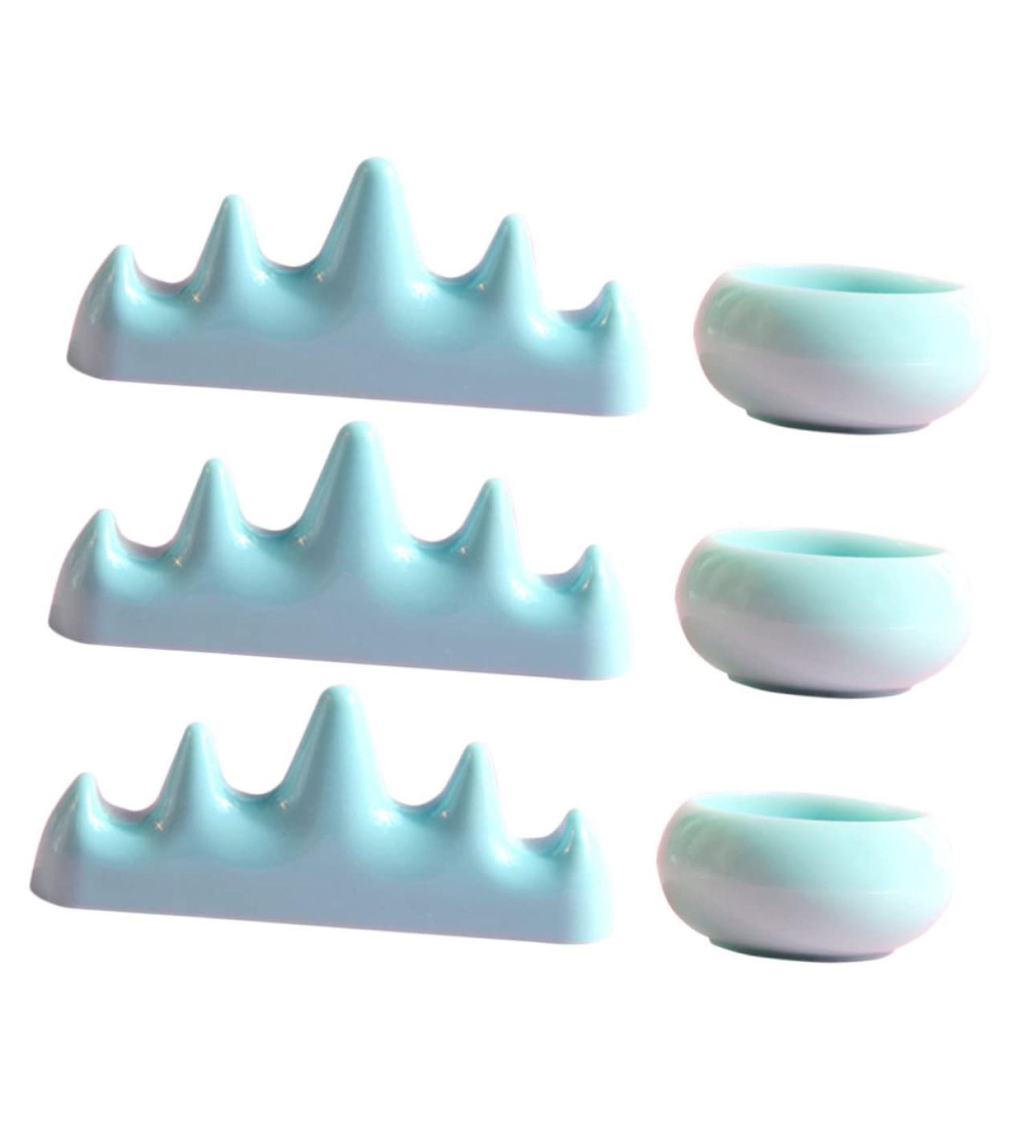 Healeved 1 Set Nail Art Brush Cup Manicure Pen Holder Nail Remover Bowl Nail Pencil Holder Nail Soak off Nail Brush Wash Holder Press on Pedicure Nail Stand Paint Brush Nail Removal Plastic - Buy Online on GoSupps.com