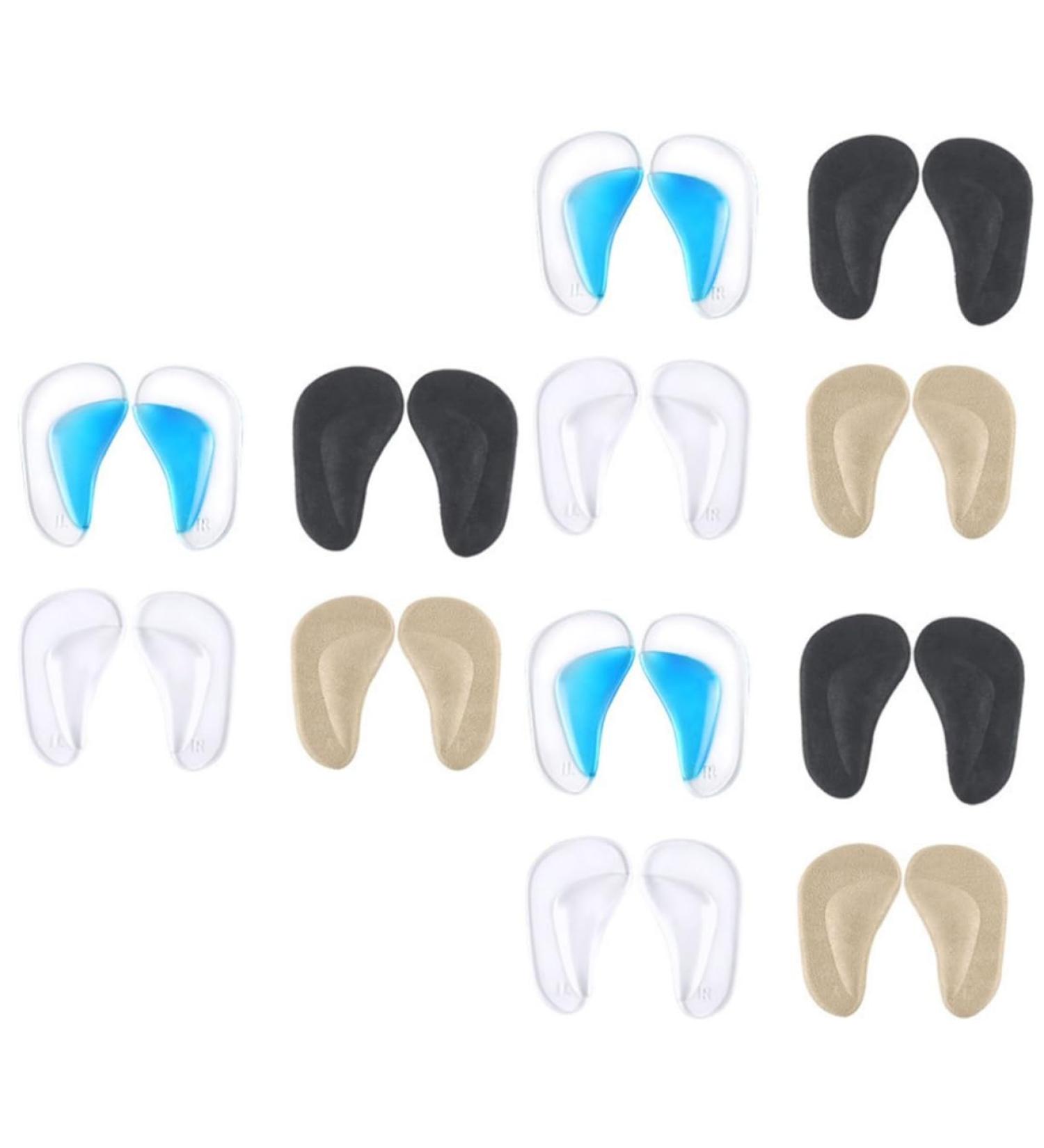 FOMIYES 12 Pairs High Arch Support Insoles - Gel Foot Pads for Plantar Fasciitis Relief & Comfort - Buy Online on GoSupps.com