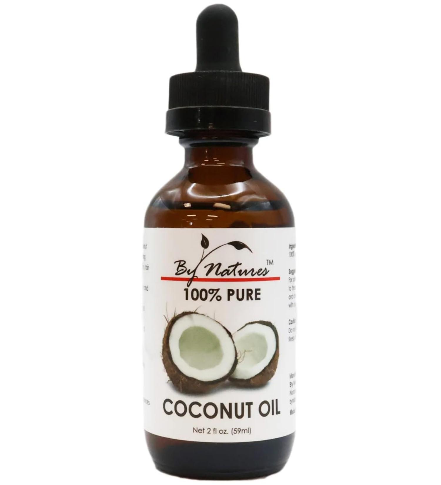 By Natures 100% Pure Coconut Oil 2.0 Fl Oz (Pack of 1)
