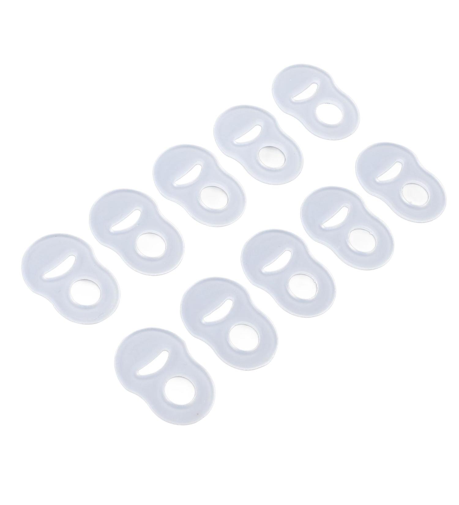 10 Pcs Toe Nail Corrector Ring Stretch Resistant Silicone Brace for Ingrown Toenails Transparent Reusable Design - Buy Online on GoSupps.com