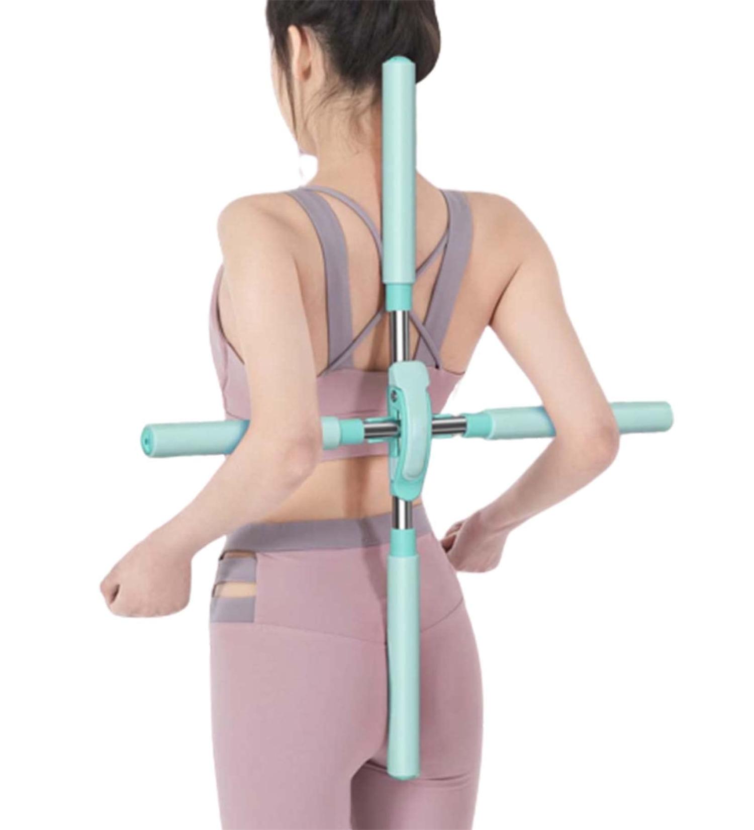 Adontze Posture Pole Yoga Sticks Retractable Design for Adult and Child Yoga Sets - Green - Buy Online on GoSupps.com