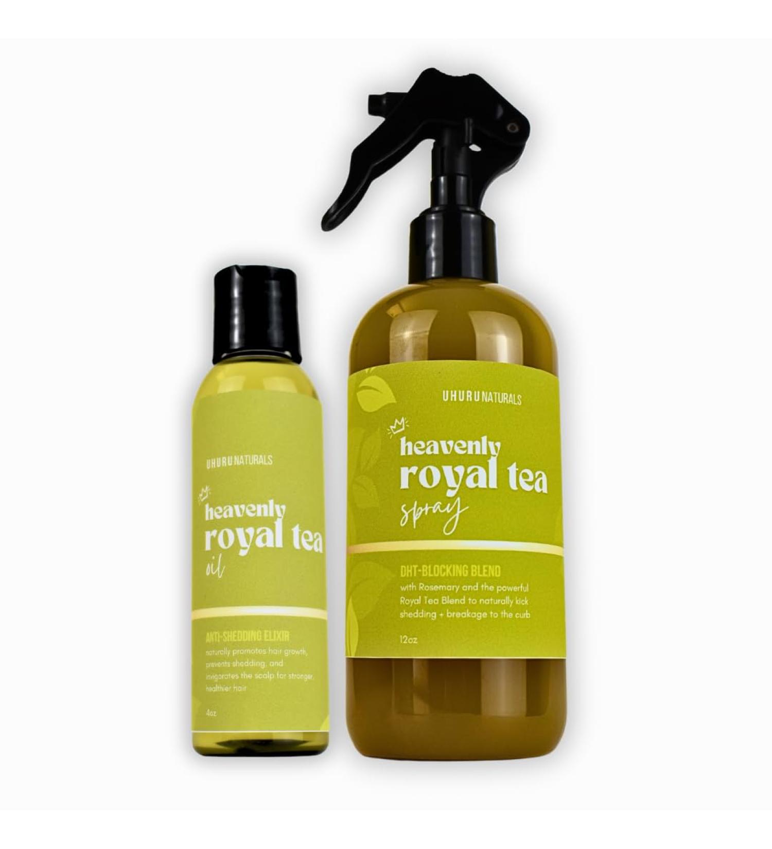 Uhuru Naturals Heavenly Royal Tea Bundles (Spray & Oil Set) - Buy Online on GoSupps.com