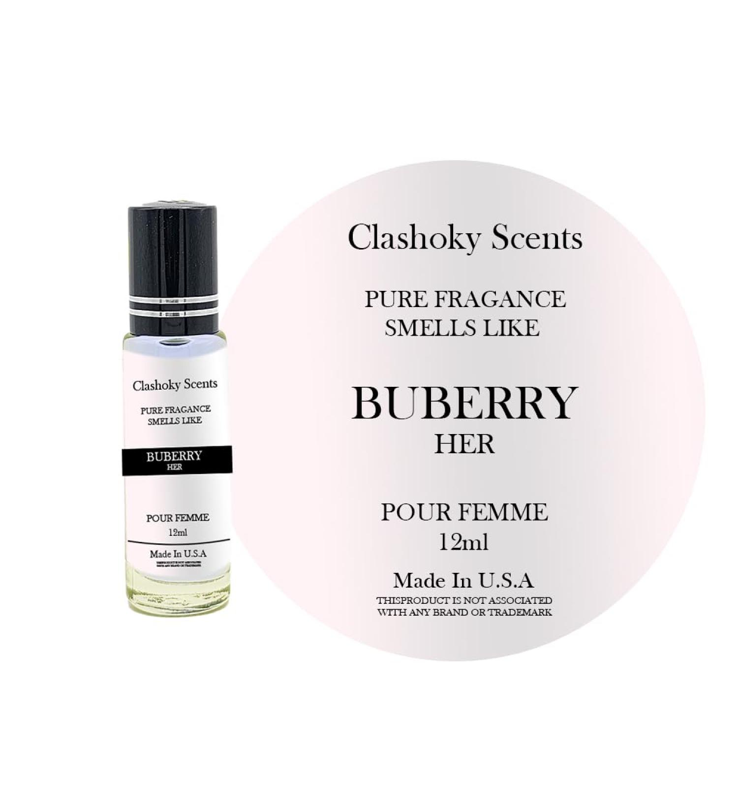joxipe Clashoky Fragrance Perfume Oils Buberry For Her Perfume Roll On Body Oil for Women (12ml) (Pack of 1) Buberry for her 0.17 Fl Oz (Pack of 1)
