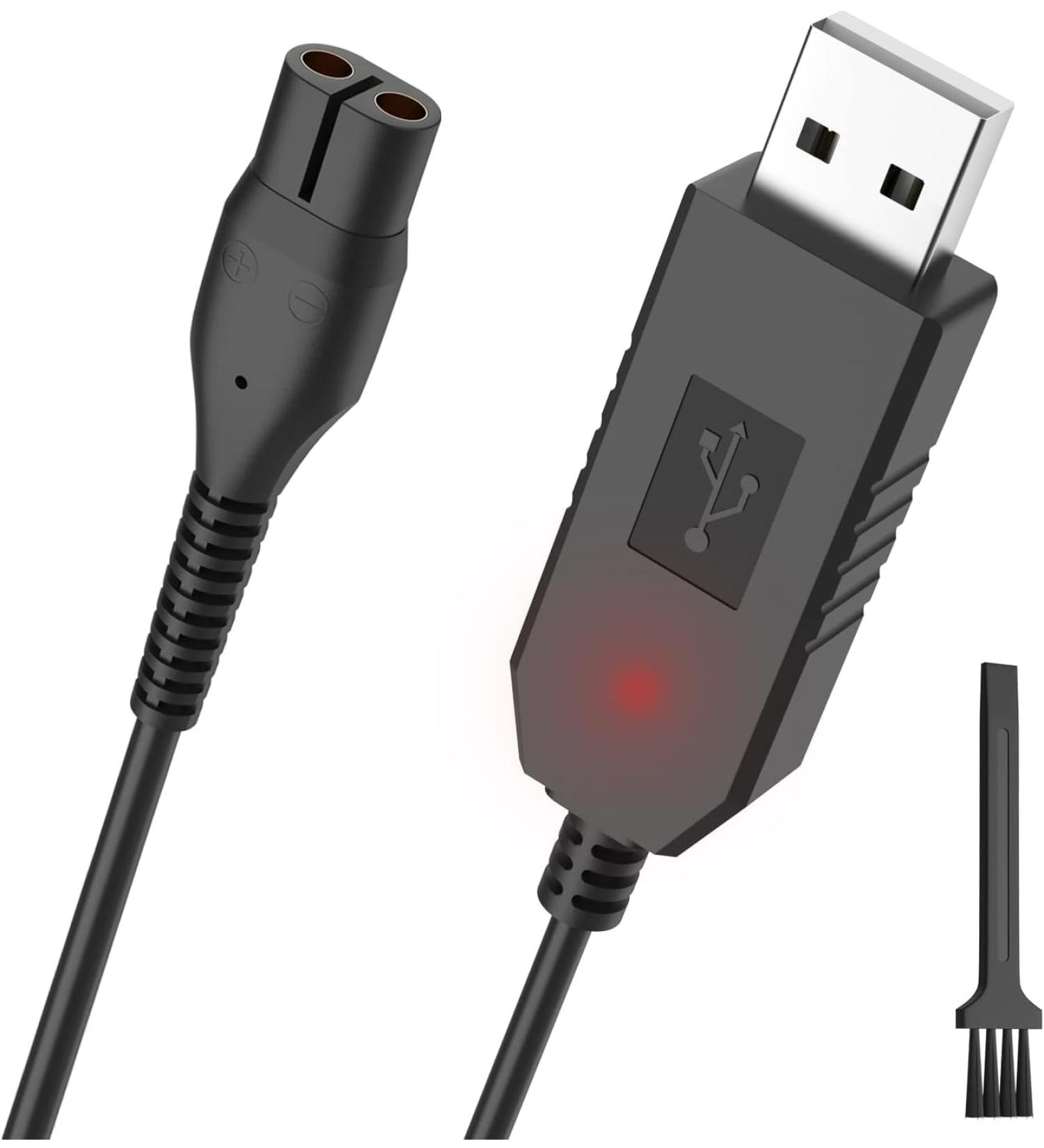 Philips One Blade Charger Cable - 4.3v A00390 USB Charging Cord for Oneblade QP2520 QP2620 MG3720 MG5730 BT3206 MG3710 MG5720 BT3208 - Replacement Charger for Philips Norelco Razor - Buy Online on GoSupps.com