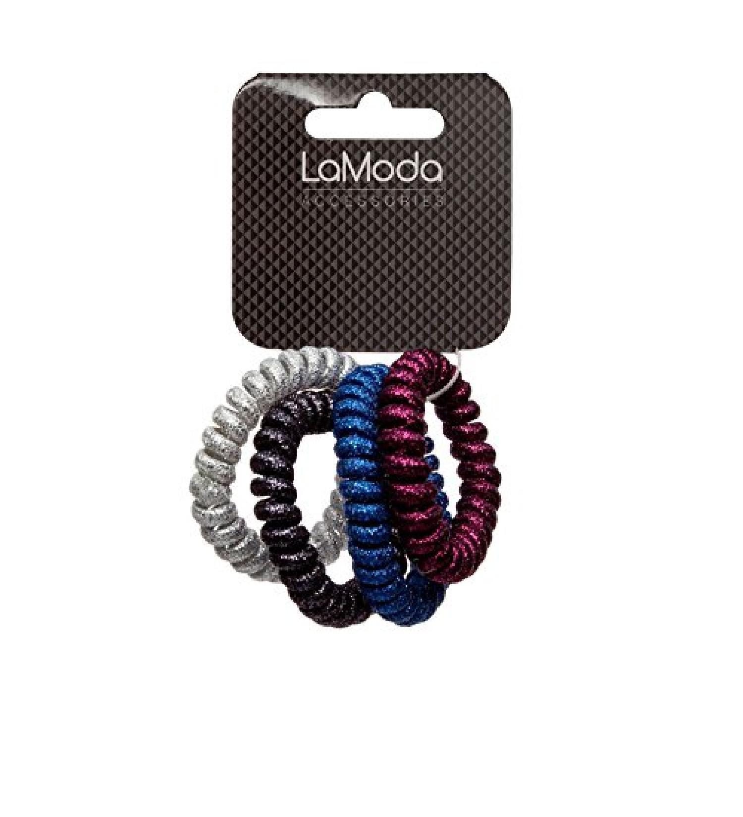 lamoda Metallic no-kink hair ties 4 pieces pPack